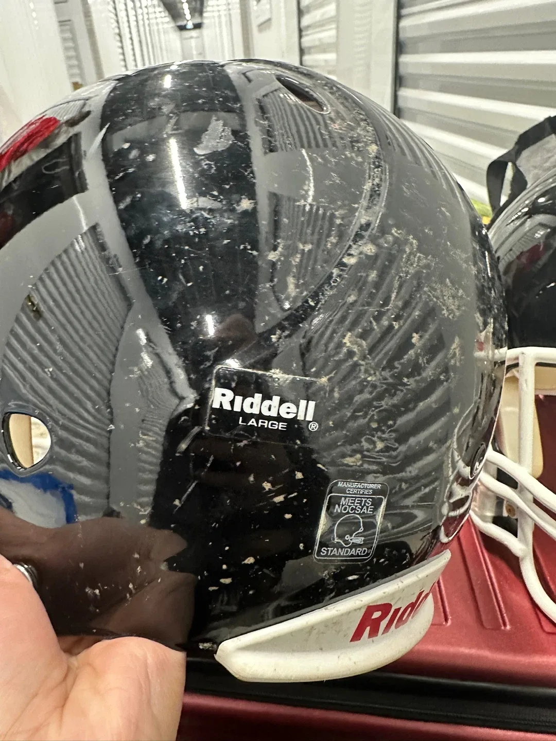 Riddell Black Football Helmets (Large) image indicator(6)