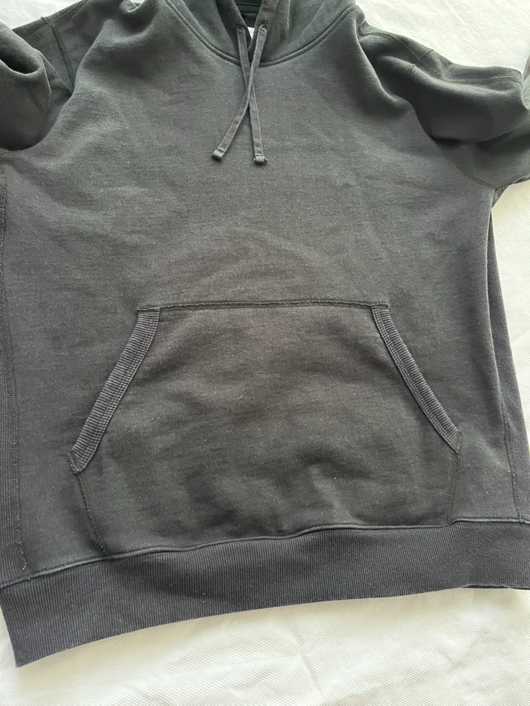 Reigning Champ Black Heavyweight Fleece Hoodie Men’s Size Large - photo 3