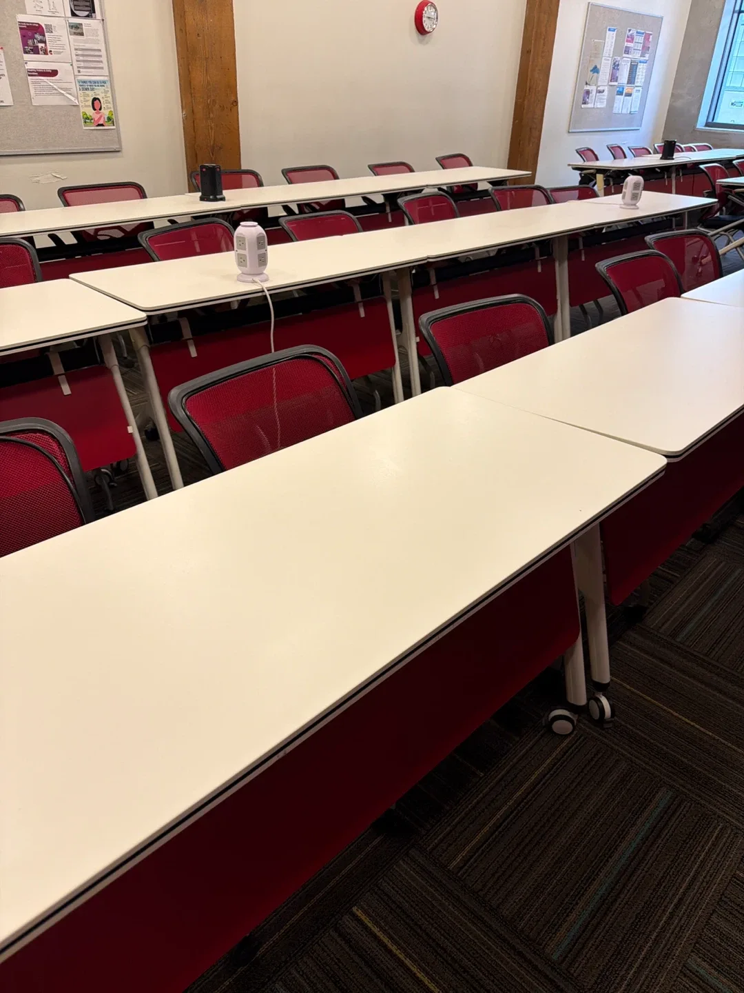 Many free rolling tables & chairs in Yaletown