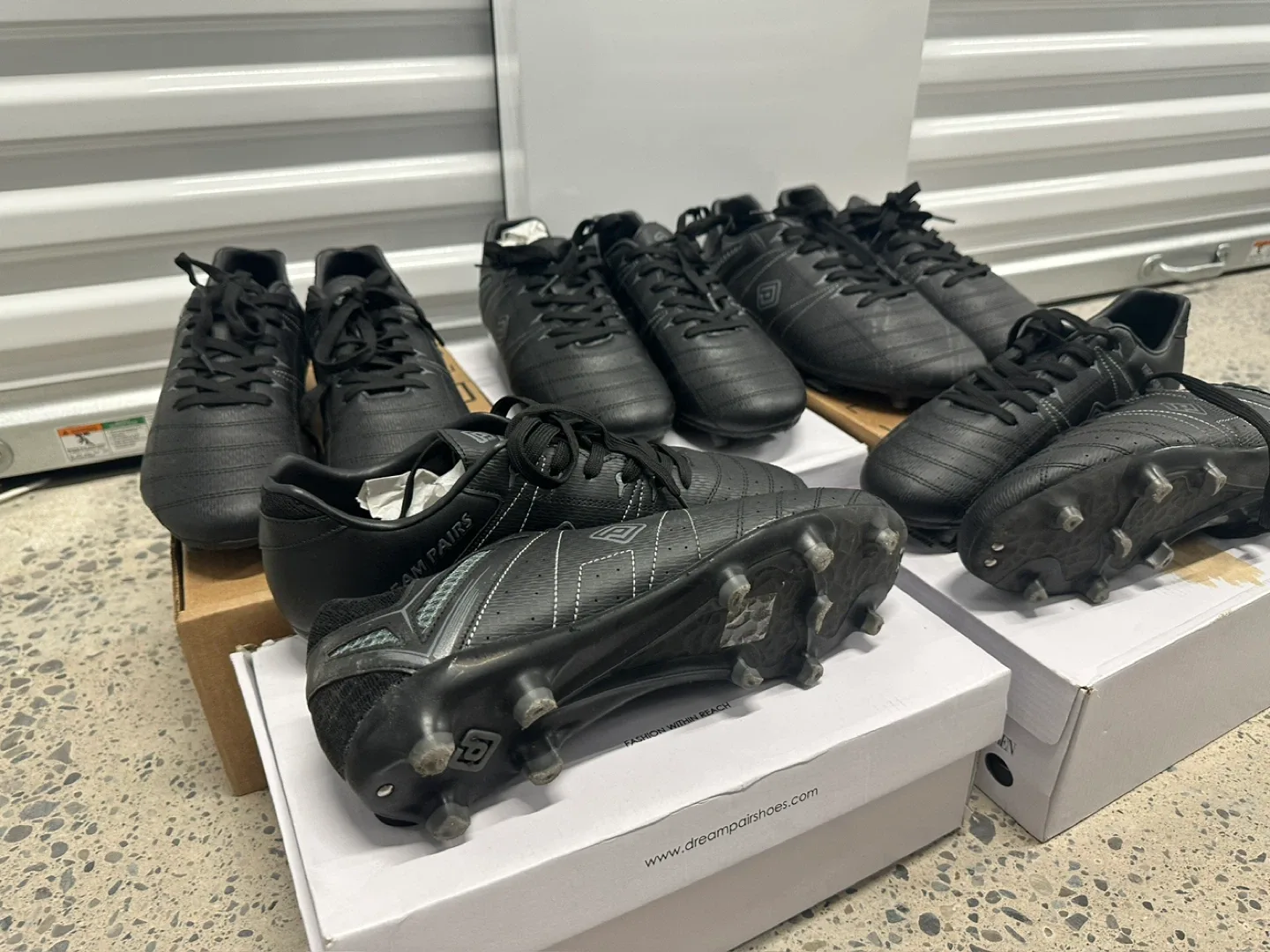 Black Football Cleats (Used Once)