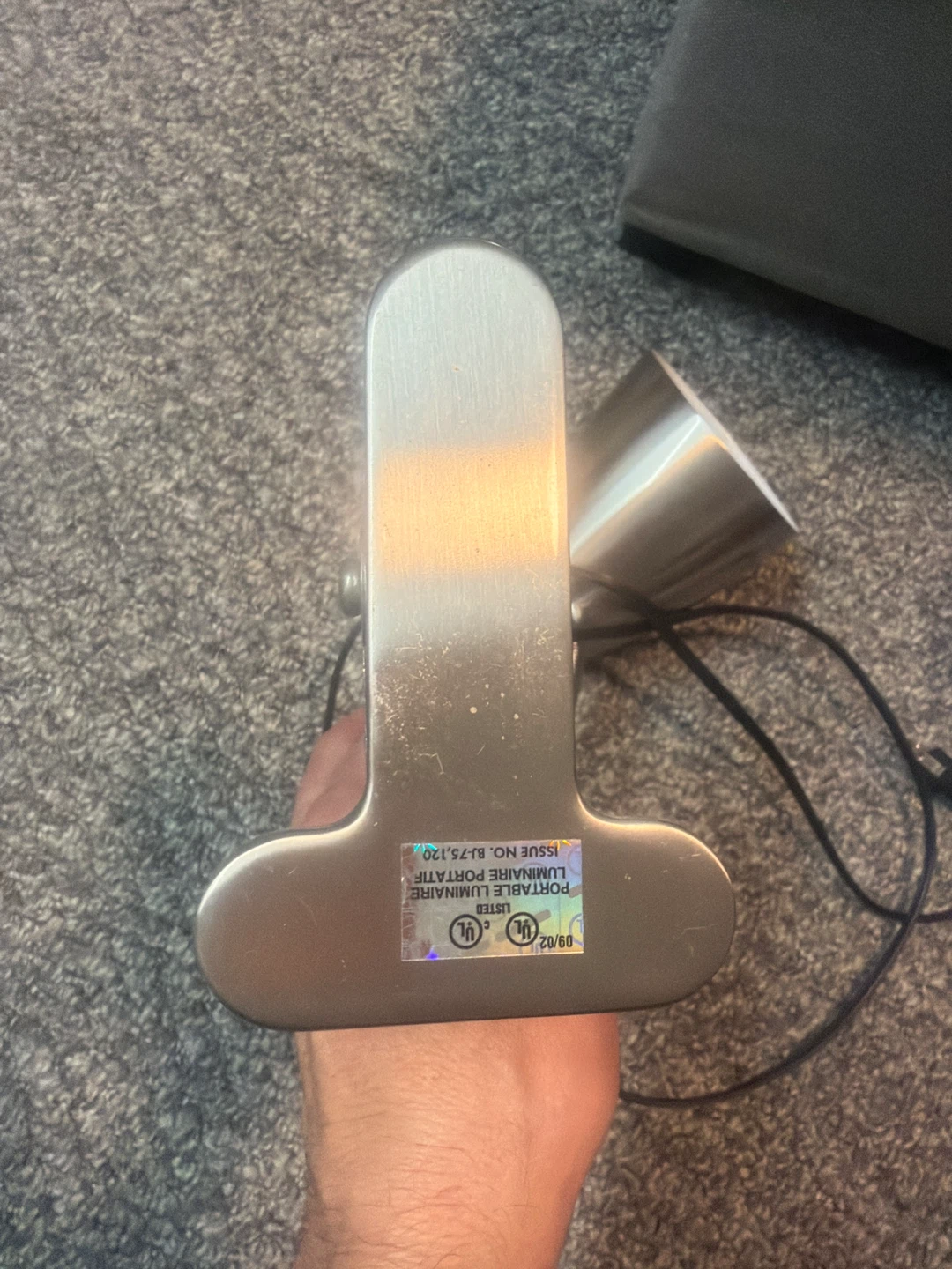 Silver Clip-On Desk Lamp - photo 2
