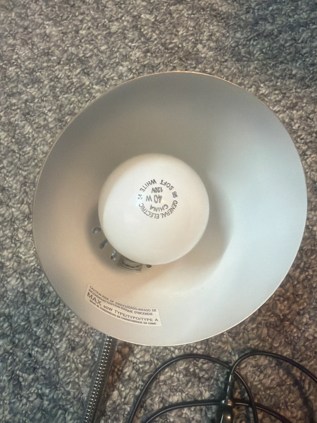 Silver Clip-On Desk Lamp - photo 5