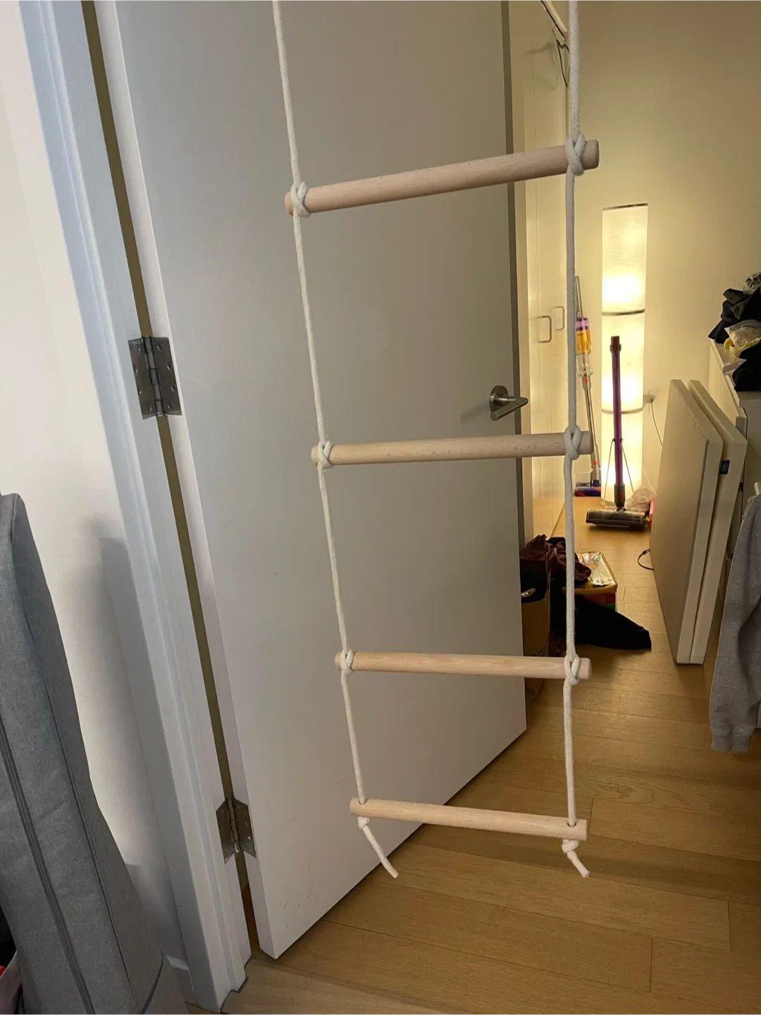 leikefitness Pull-Up Bar For Door Frame, Kids rope ladder swing. image indicator(6)