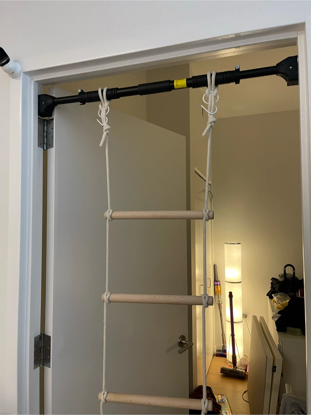 leikefitness Pull-Up Bar For Door Frame, Kids rope ladder swing.