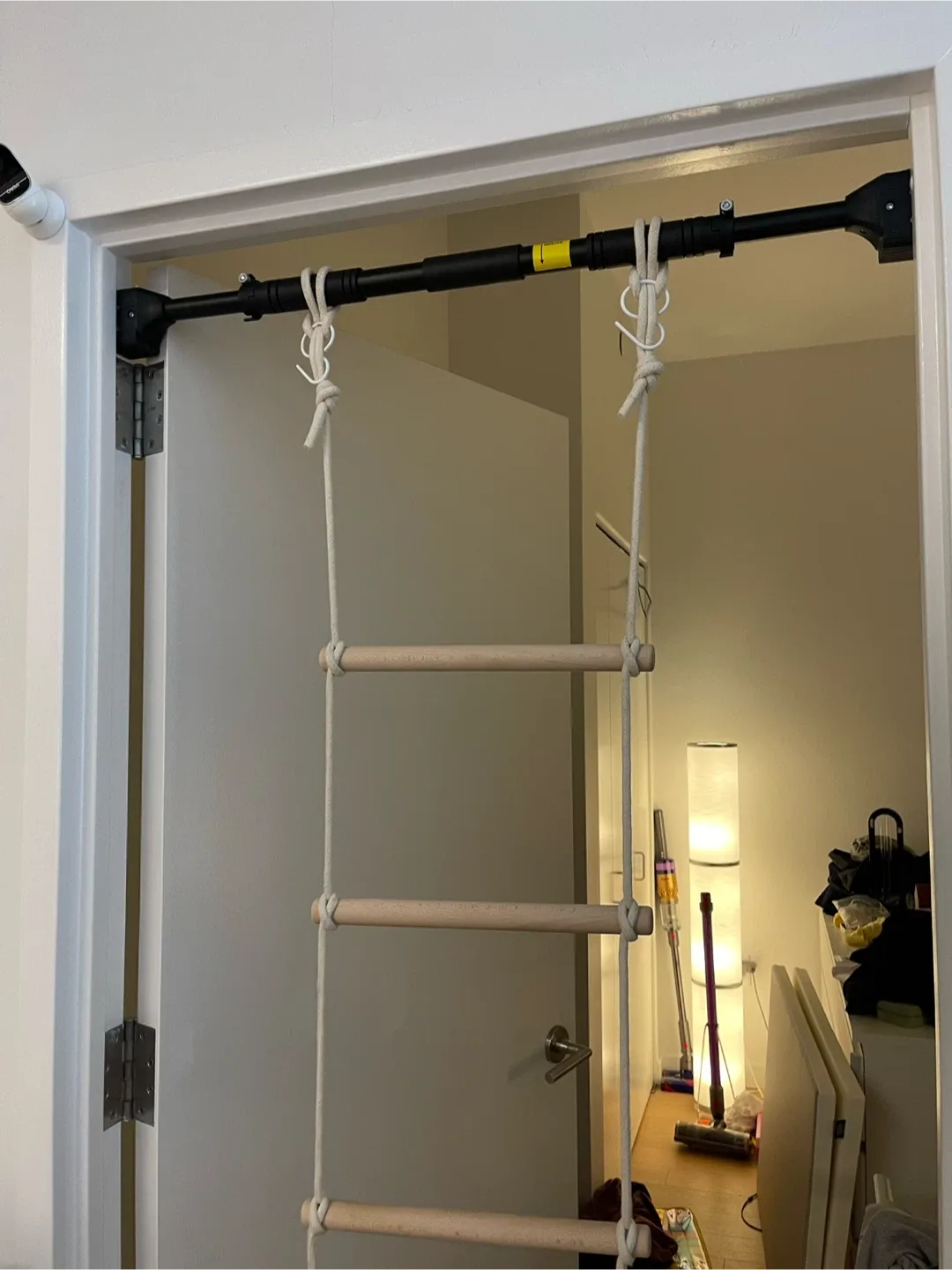 leikefitness Pull-Up Bar For Door Frame, Kids rope ladder swing.