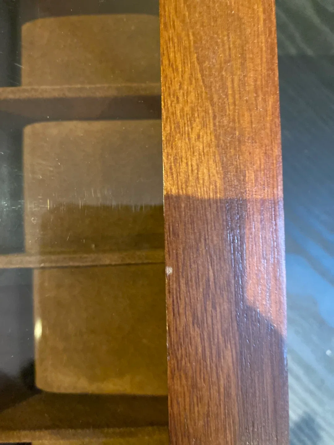 Wooden Watch and Jewelry Box with Glass Top & Drawer image indicator(6)