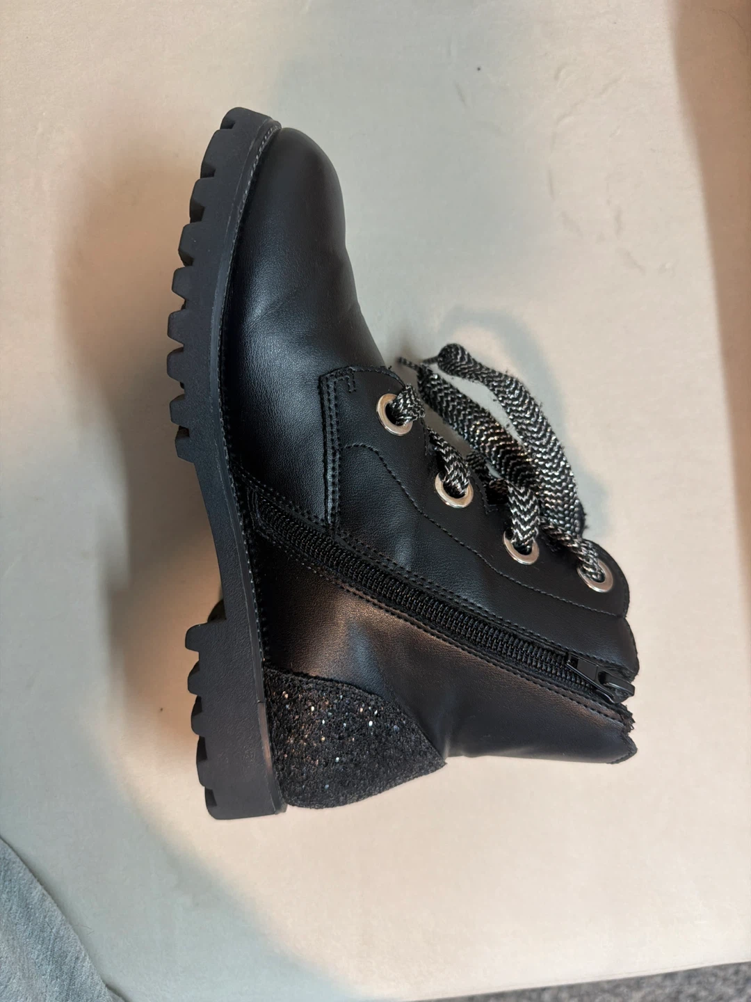 Joie Kids - Black Ankle Boots - Size 4 - photo 3