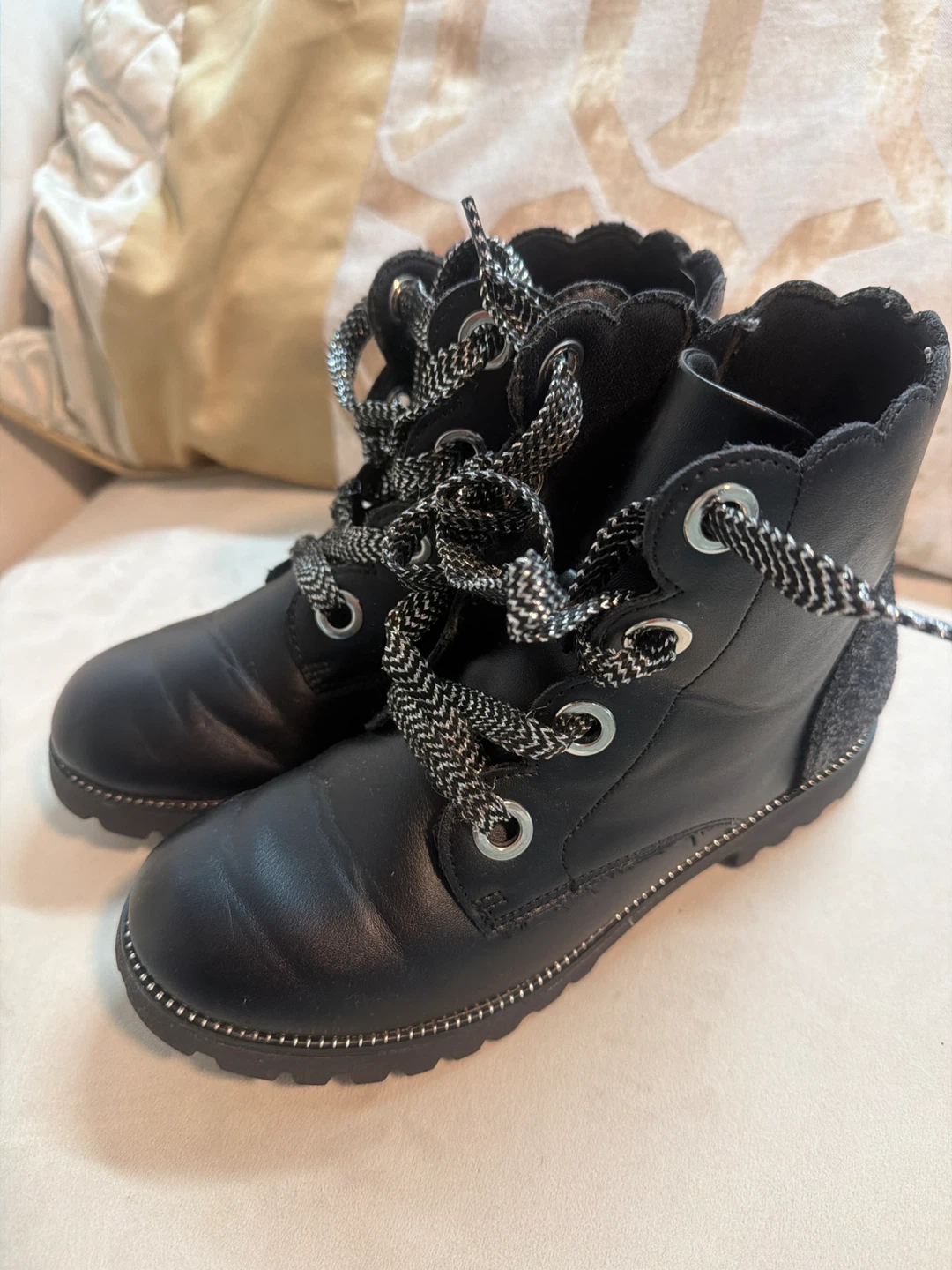 Joie Kids - Black Ankle Boots - Size 4 - photo 5