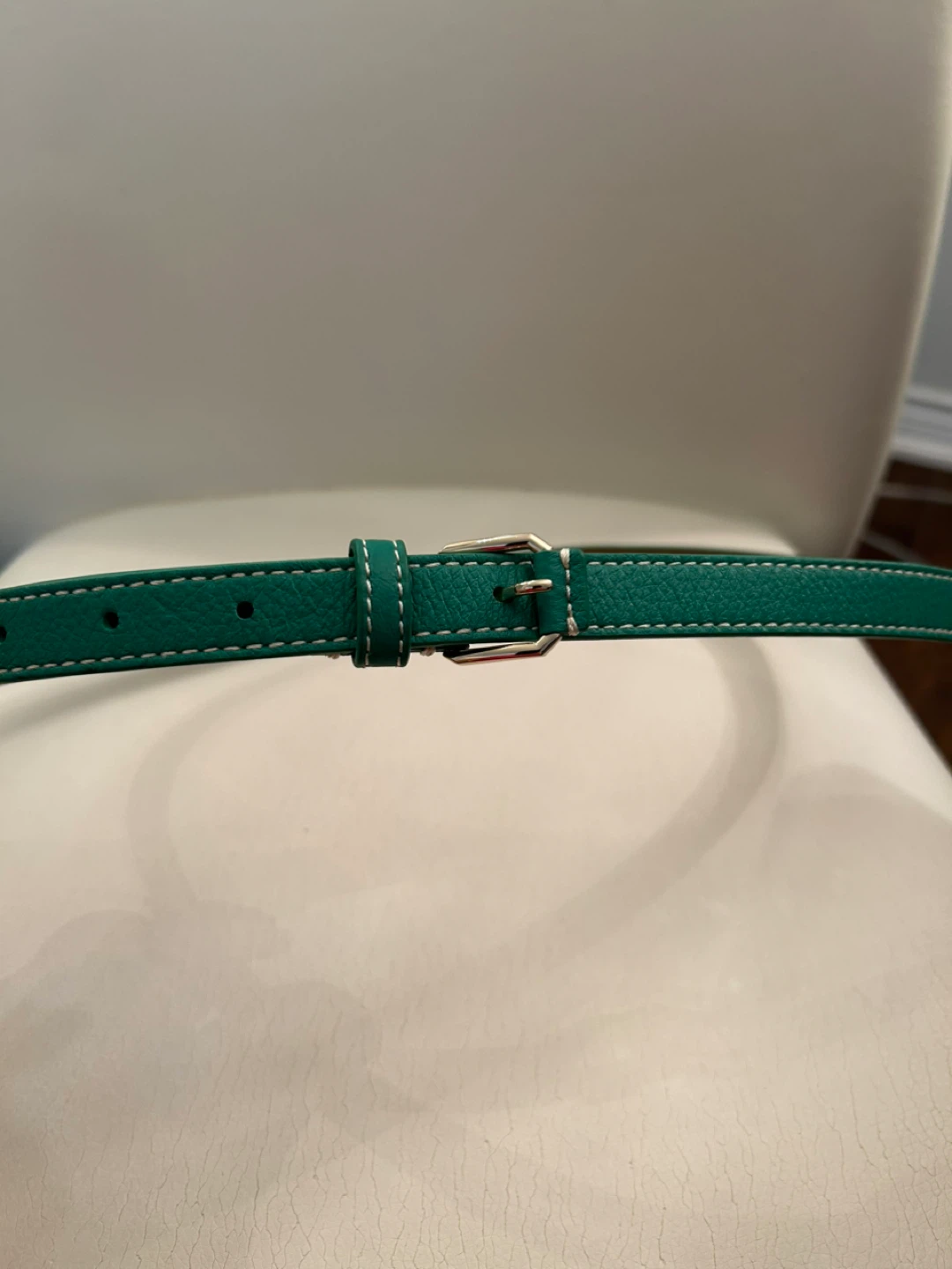 Talbots Green Leather Belt #Cleanout - photo 2
