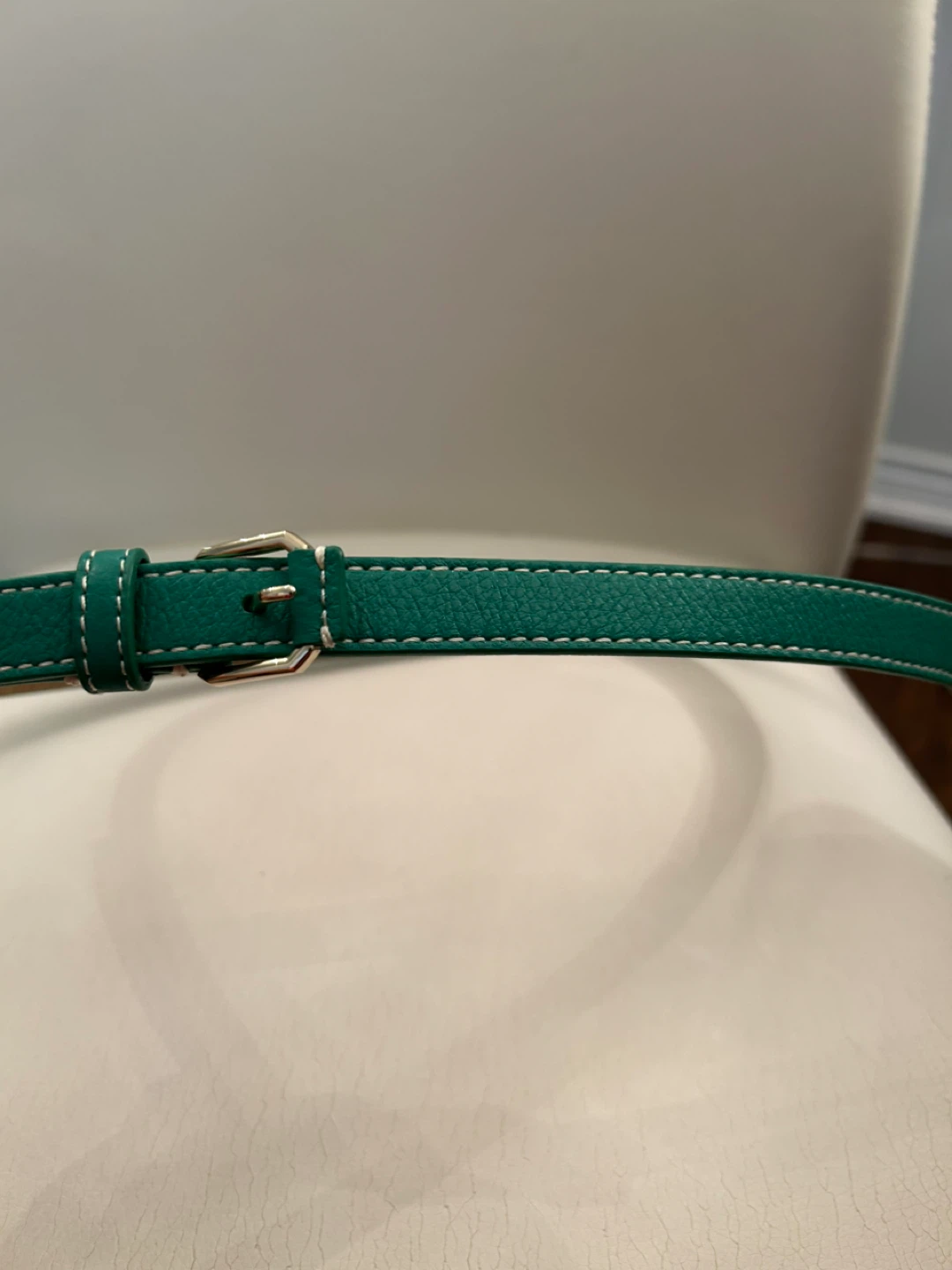 Talbots Green Leather Belt #Cleanout - photo 4