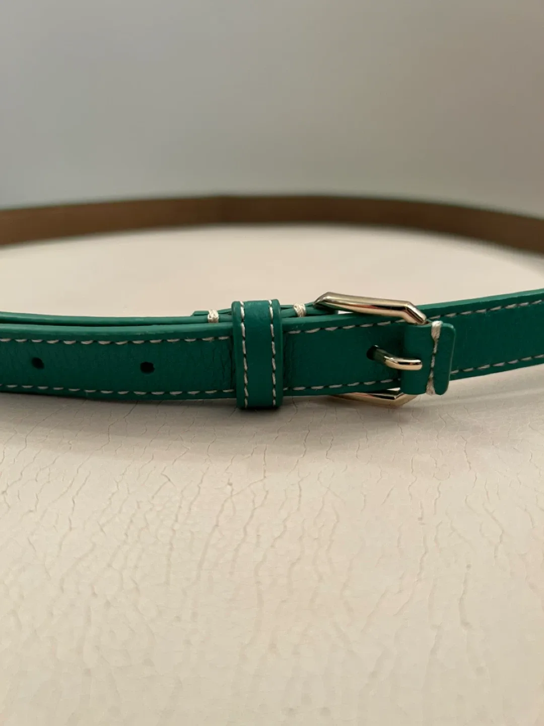 Talbots Green Leather Belt #Cleanout