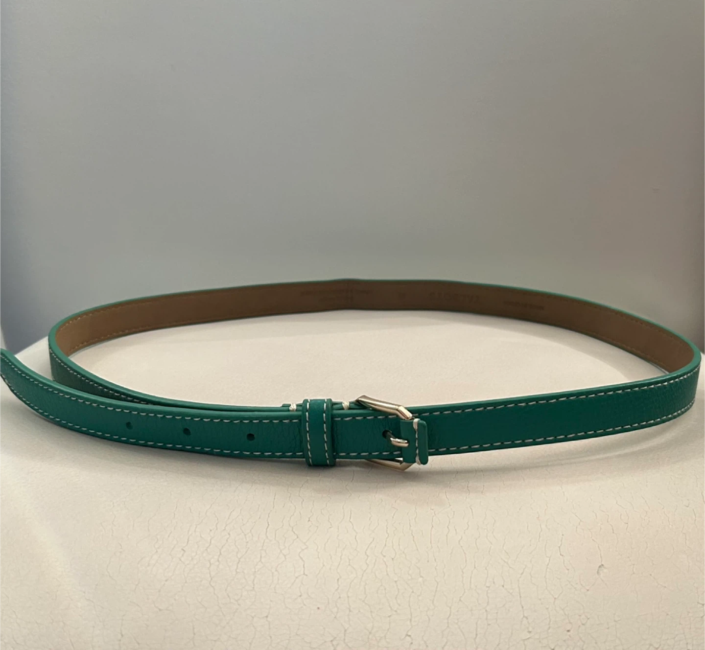 Talbots Green Leather Belt #Cleanout - photo 3