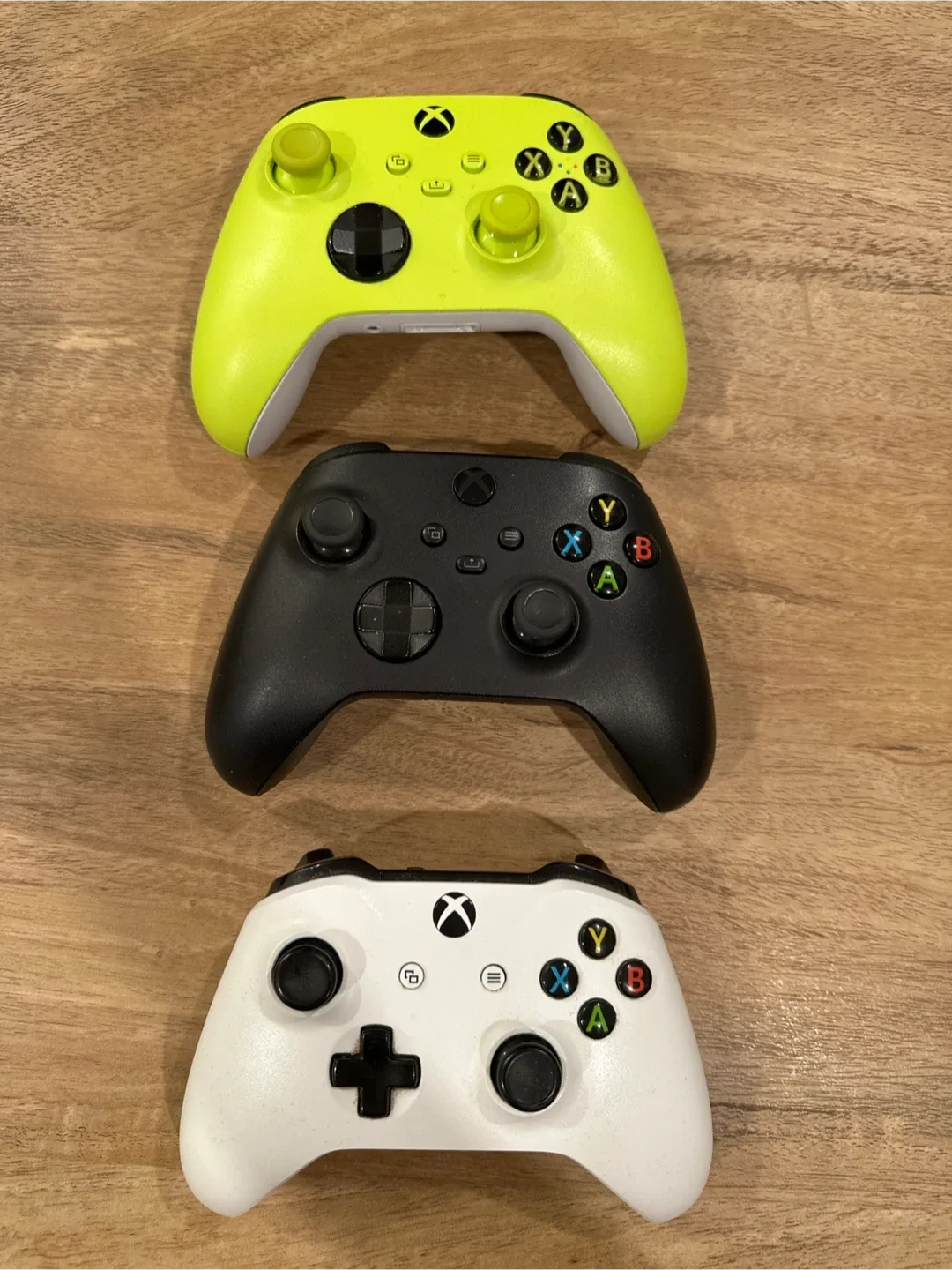 Xbox Wireless Controllers - Green, Black, White