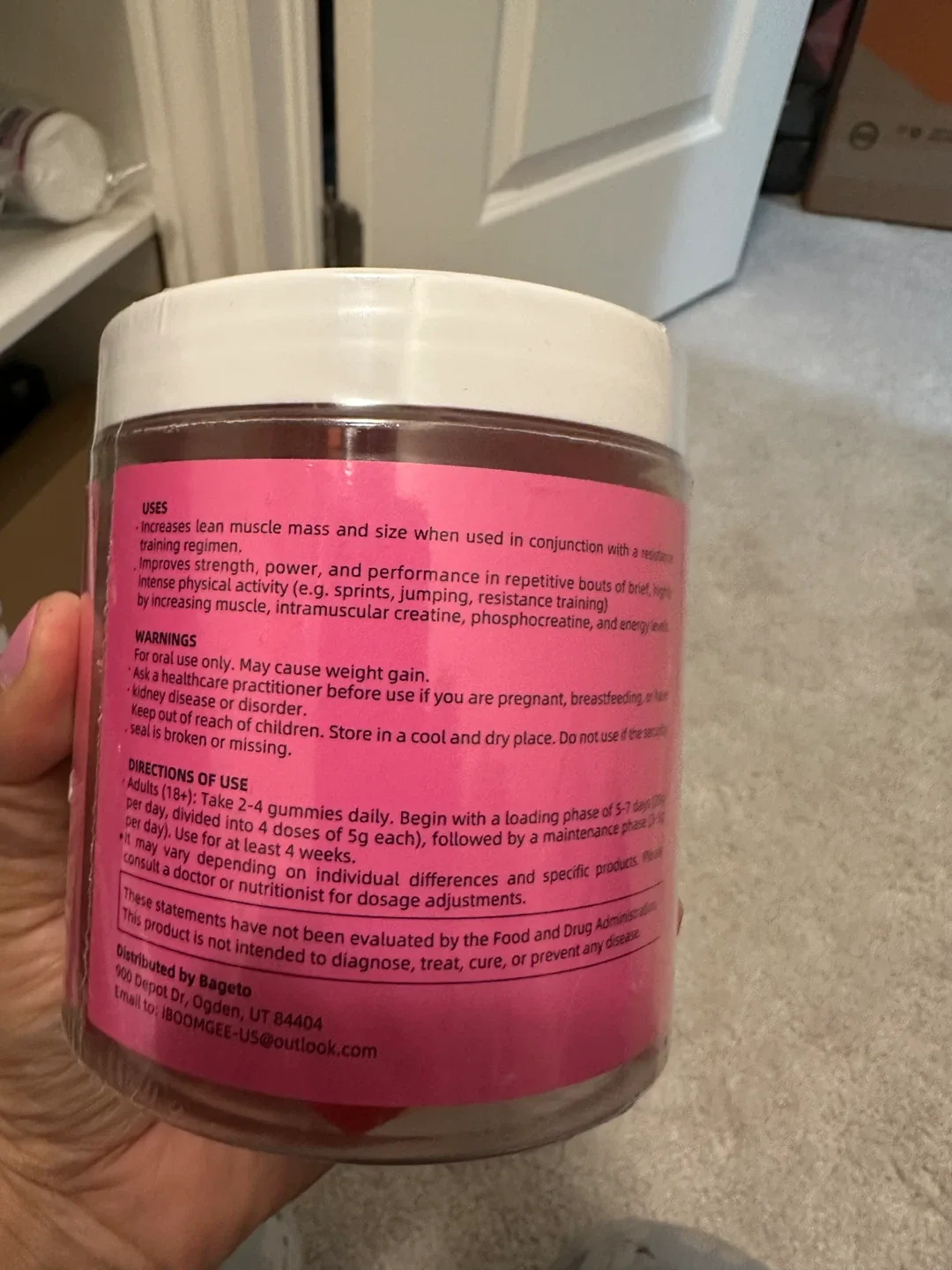 Bageto Creatine Monohydrate Gummies - Muscle Growth & Recovery image indicator(3)