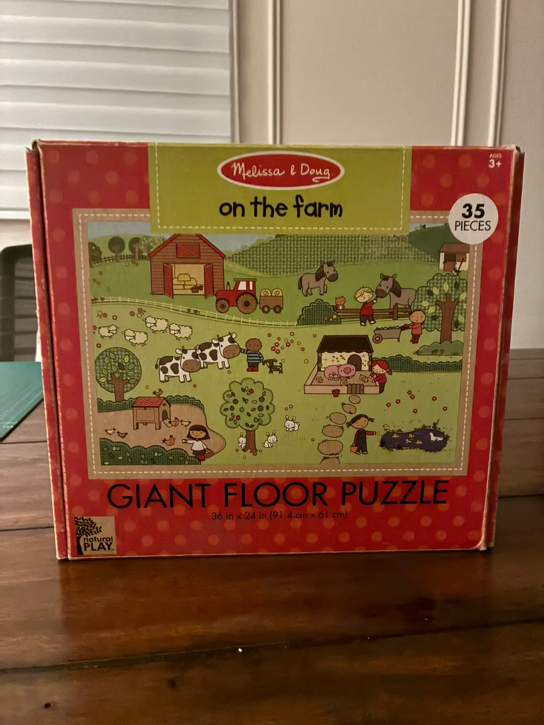 Melissa & Doug On The Farm Giant Floor Puzzle - 35 Pieces