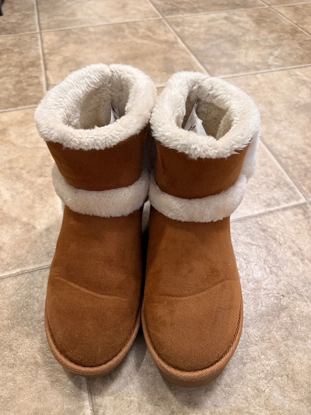 Brown Winter Boots with Fur Trim image indicator(2)