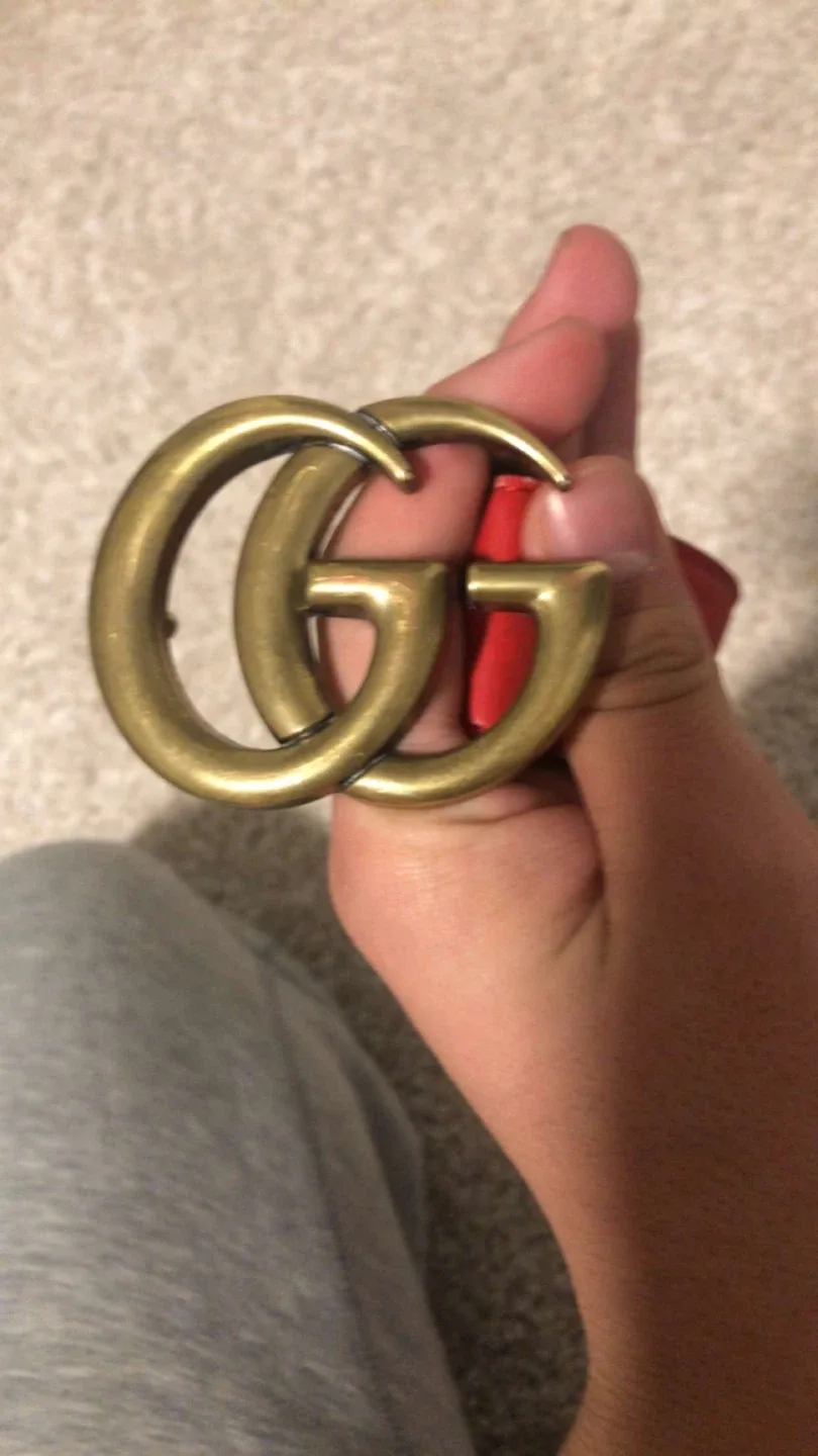 Gucci Red Leather Belt Size 105-42