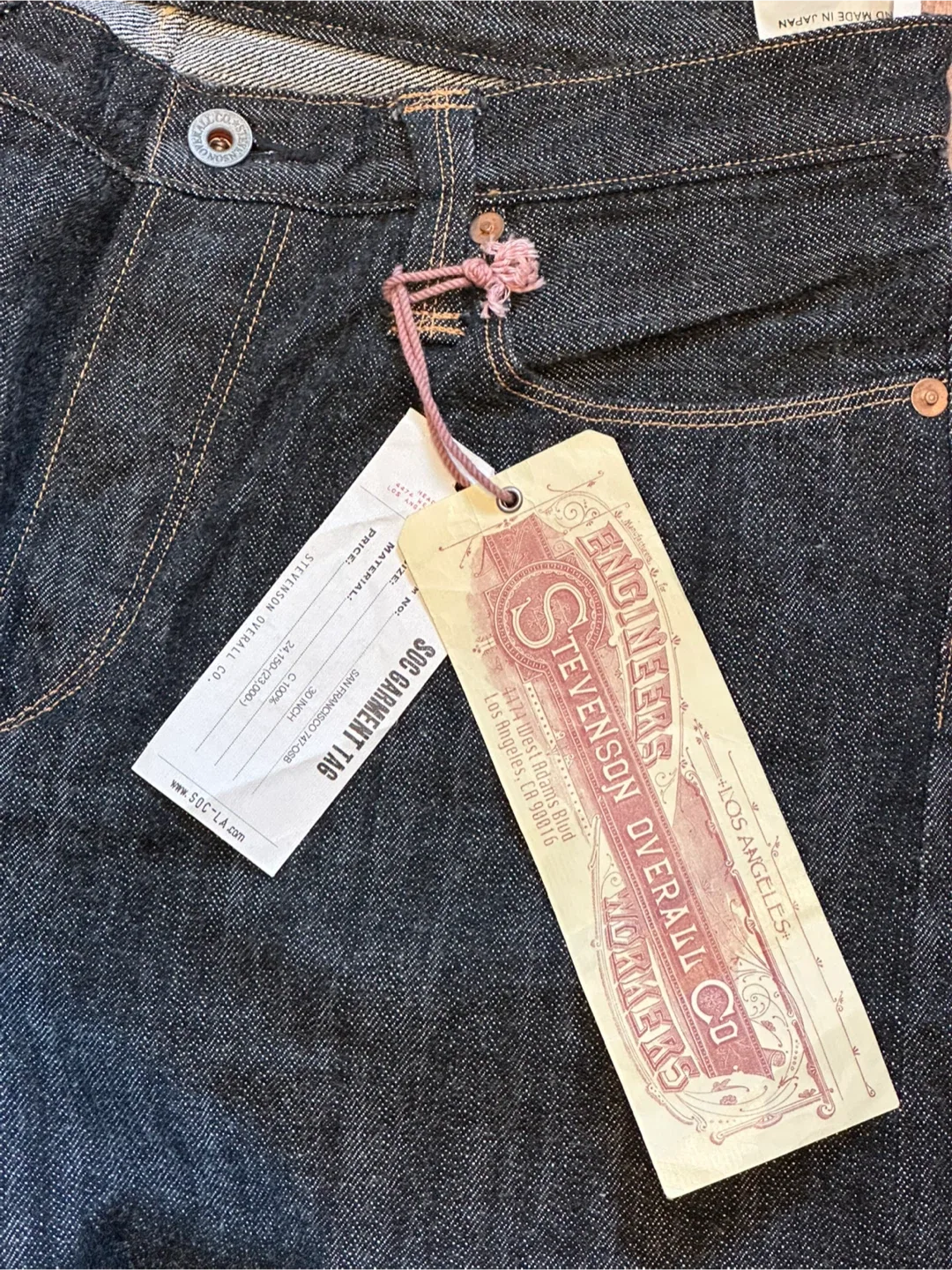 NEW! Stevenson Overall Co. Selvedge Denim Jeans image indicator(5)
