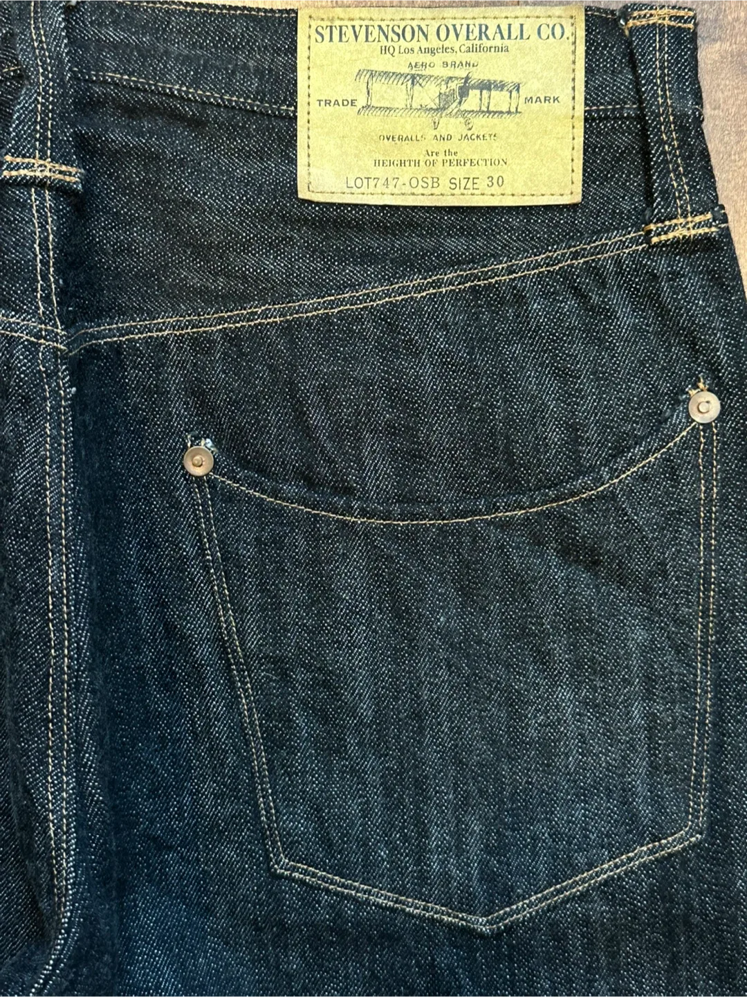 NEW! Stevenson Overall Co. Selvedge Denim Jeans image indicator(9)