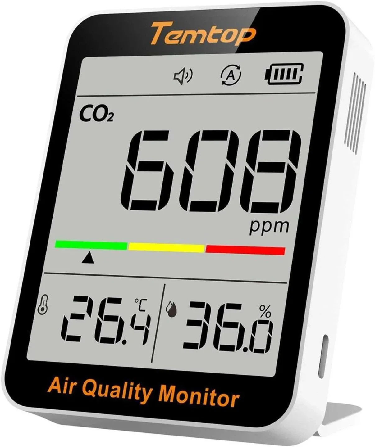 Temtop C1+ CO2 Monitor - Air Quality Tester