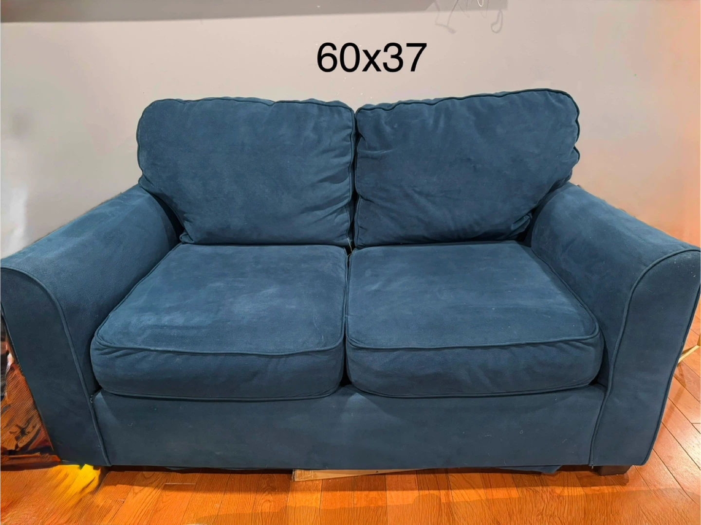 Blue Loveseat and sofa set