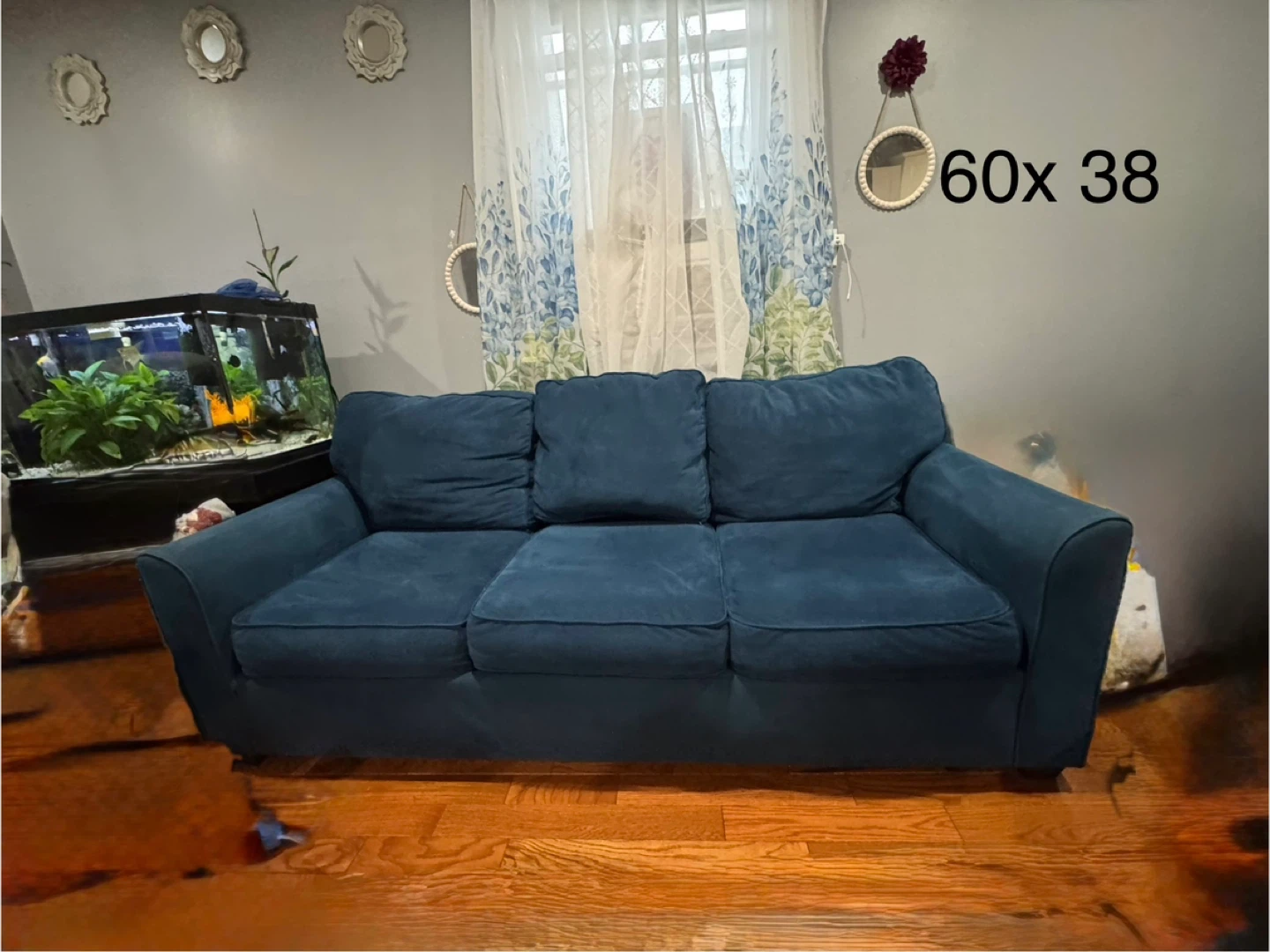 Blue Loveseat and sofa set - photo 4