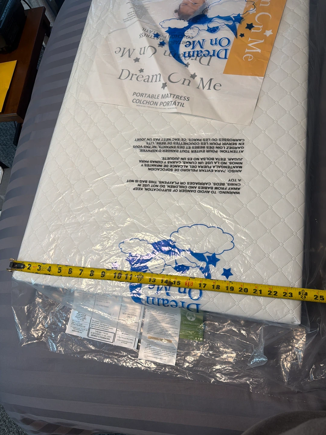 New Dream On Me Portable Mattress colchón bebé nuevo - photo 4