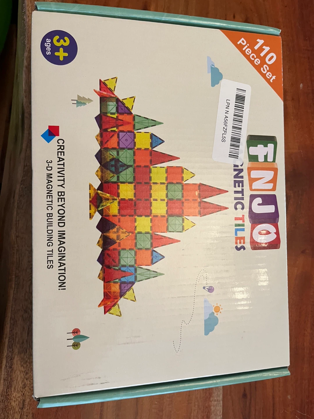 FNJO Magnetic Tiles, 110 PCS Building Set - photo 2