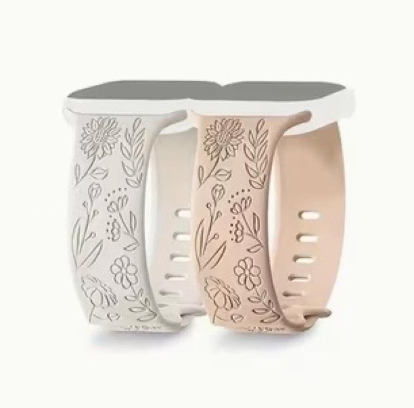 2x Apple Watch Bands - Floral Design- 42mm,44mm image indicator(3)