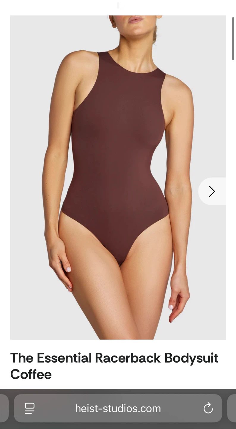 Heist Studios Racerback Bodysuit - Coffee - Large