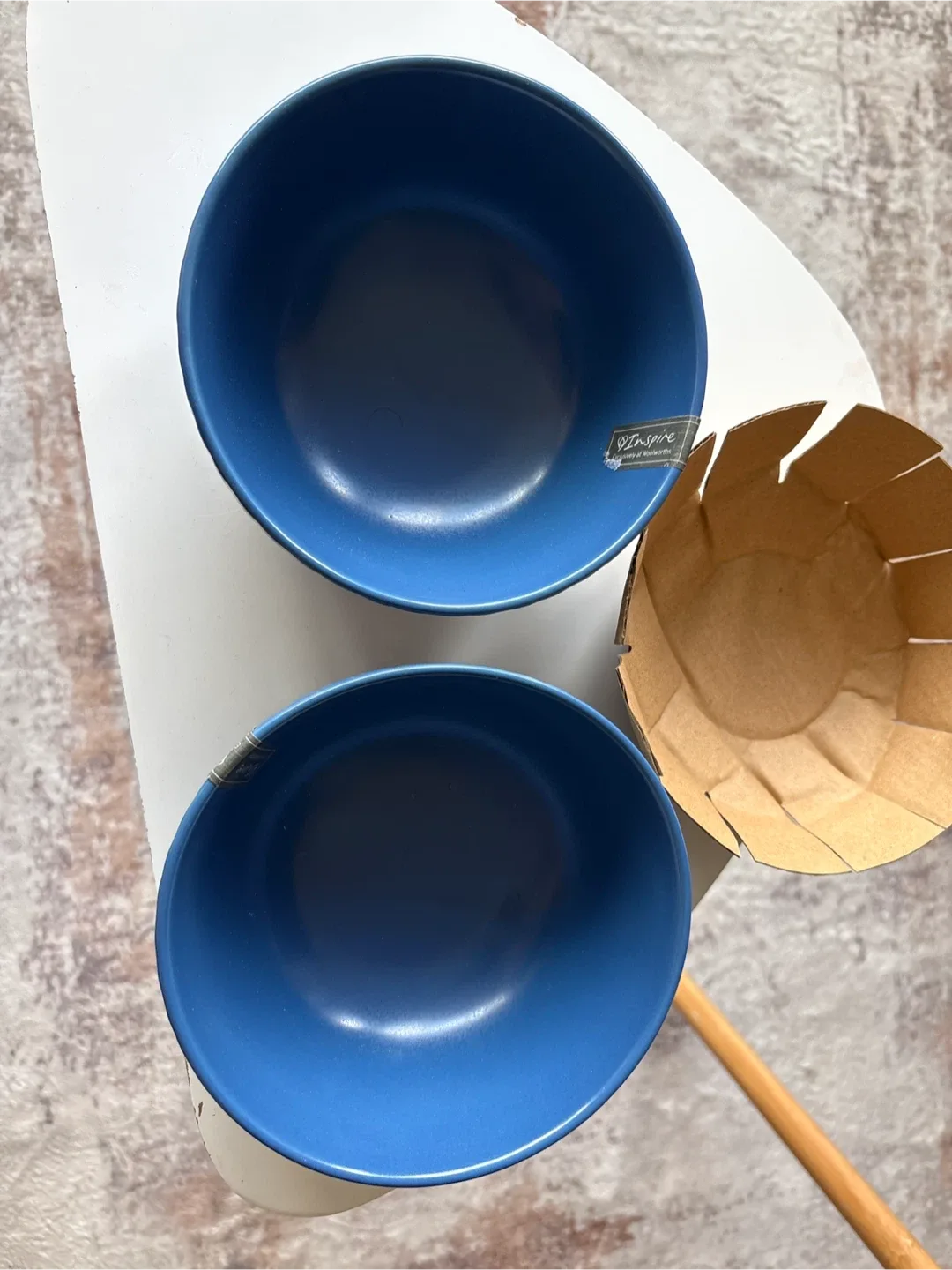 "#Cleanout"  New Inspire Blue Bowls - Set of 2 image indicator(4)