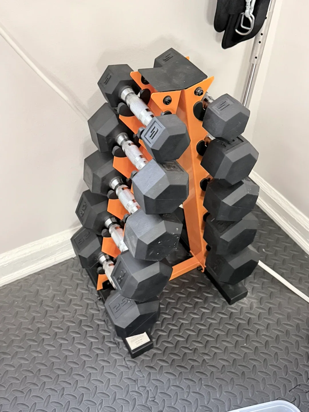 Hex Dumbbell Set with Rack