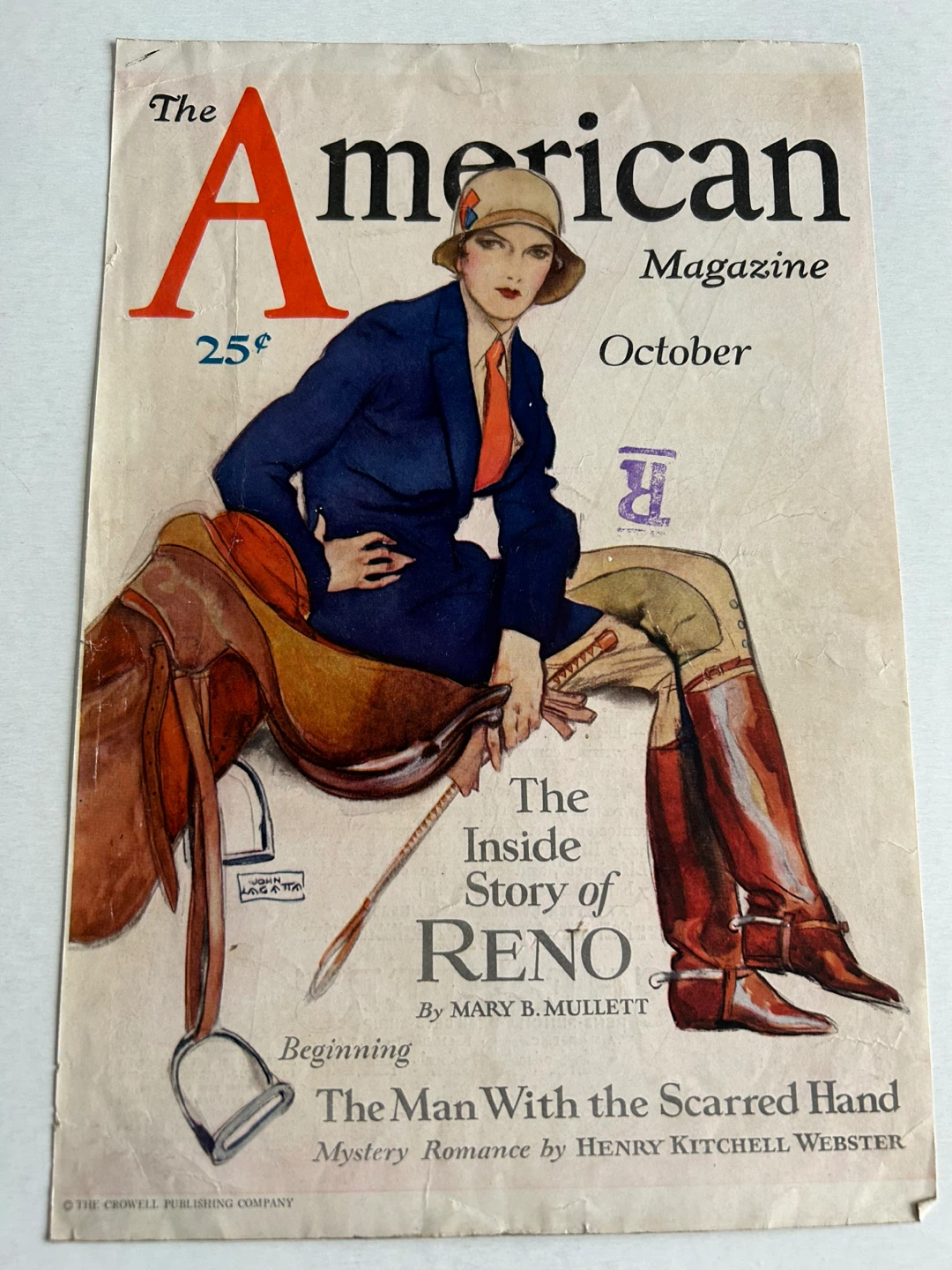 ad art Art Deco style woman riding habit saddle equestrian