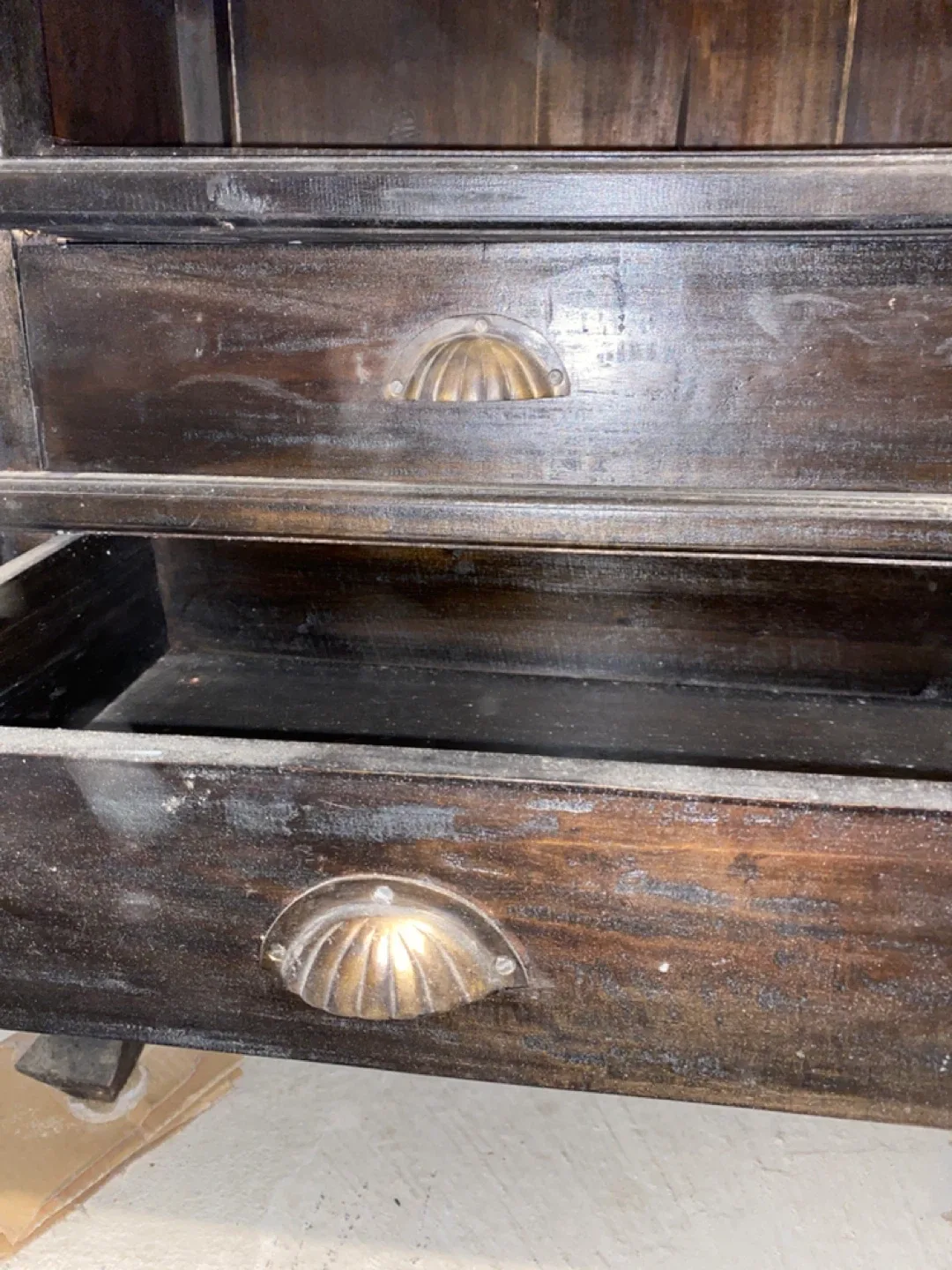 Wicker Emporium Dark Wood Display Cabinet image indicator(9)