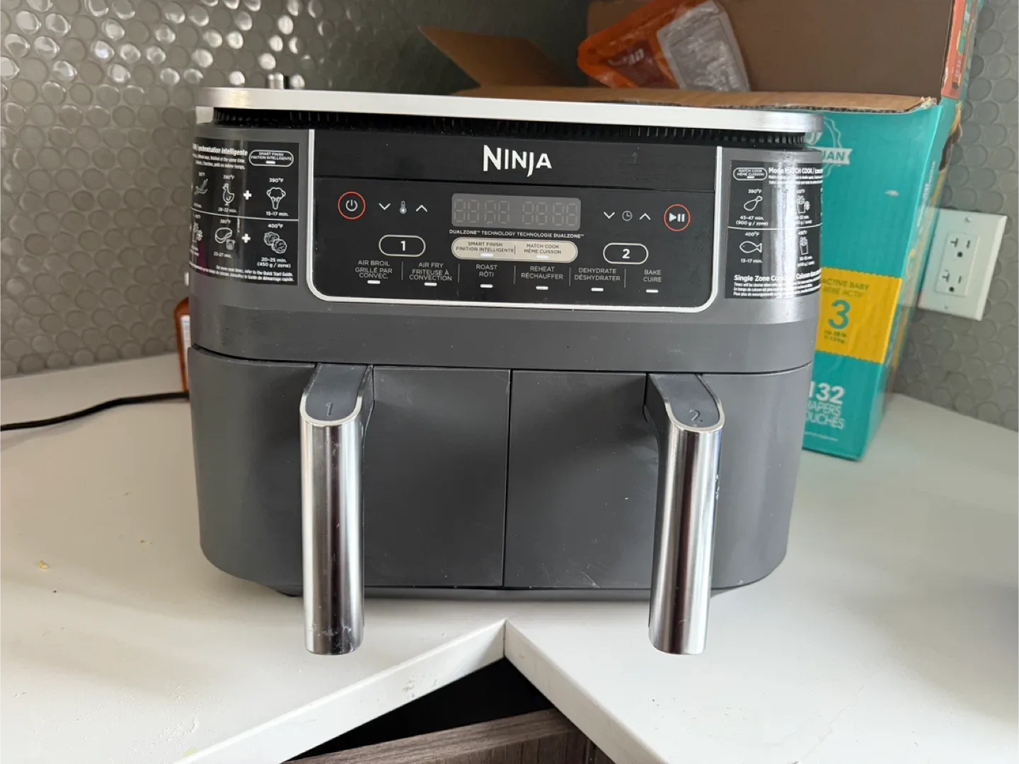 Ninja Foodi 2-Basket Air Fryer, 8 Qt