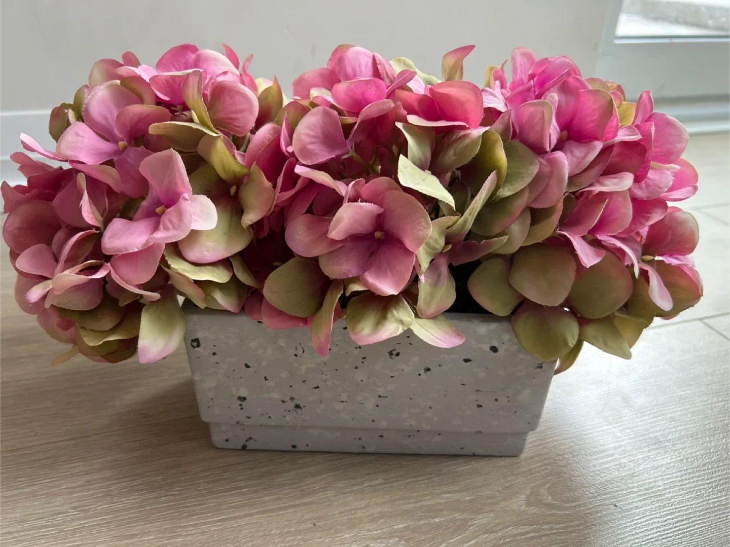 Artificial Pink Hydrangea Arrangement - #Cleanout