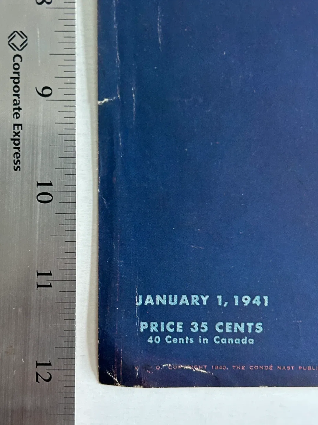 1941 vintage cover vogue showing woman skiing art sports image indicator(4)