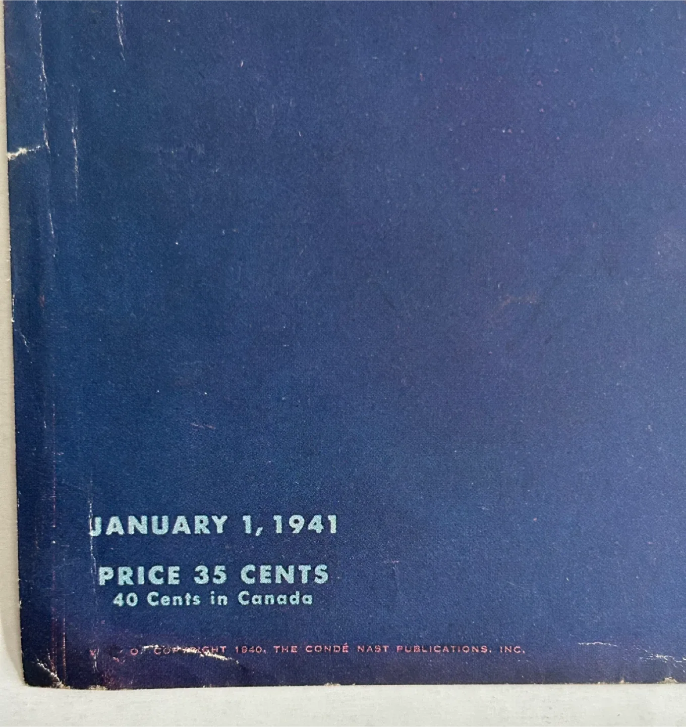 1941 vintage cover vogue showing woman skiing art sports image indicator(2)