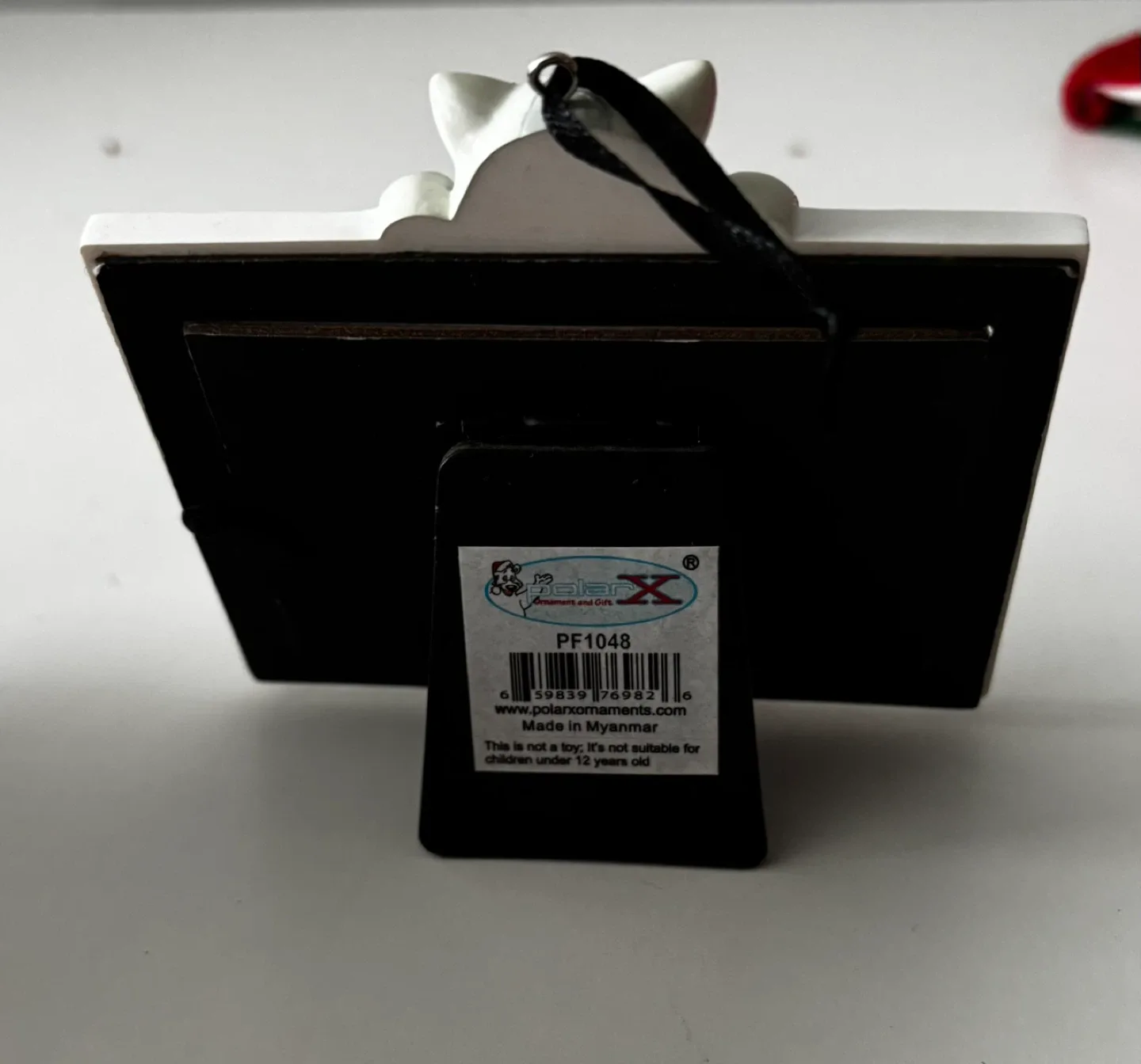 PolarX Cat-Themed White and Black Picture Frame Ornament image indicator(3)