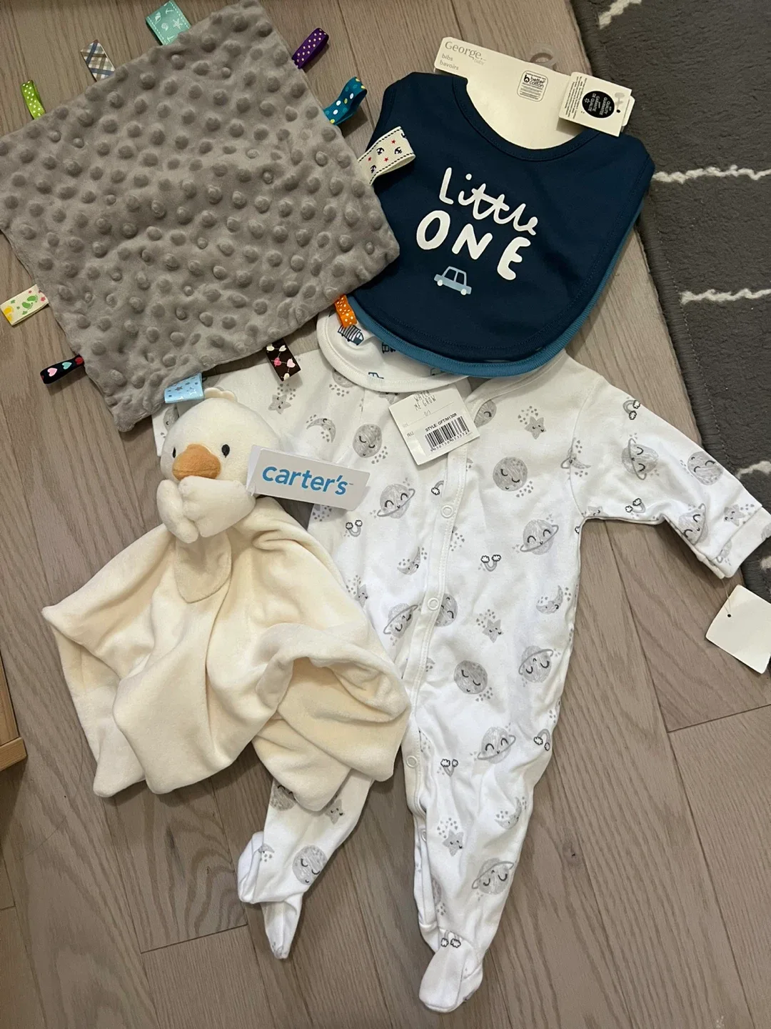 Carter's Baby Clothes Set with Bib & Plush