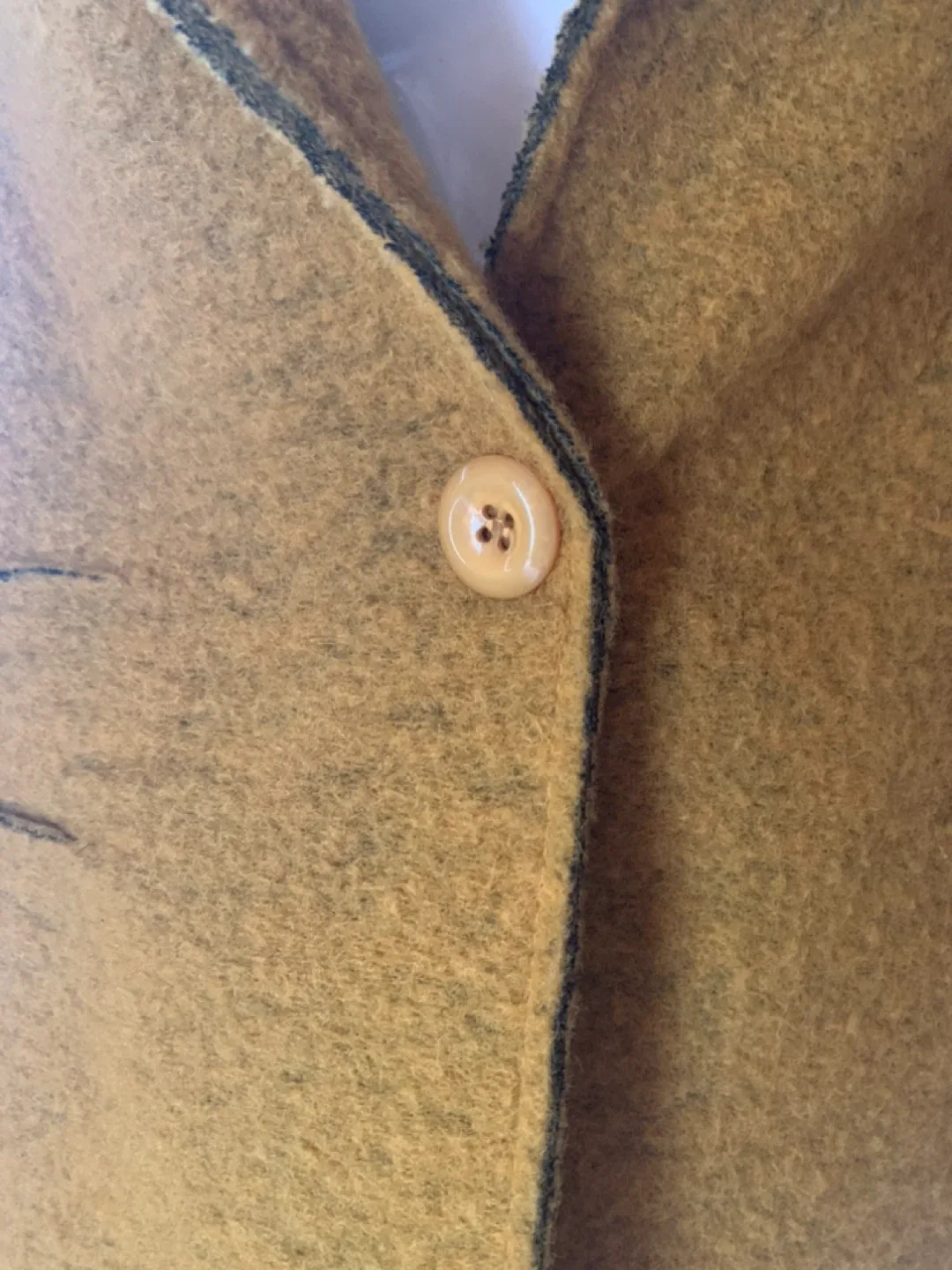 Italian Wool Blend Blazer/Coat  - Mustard Yellow image indicator(4)