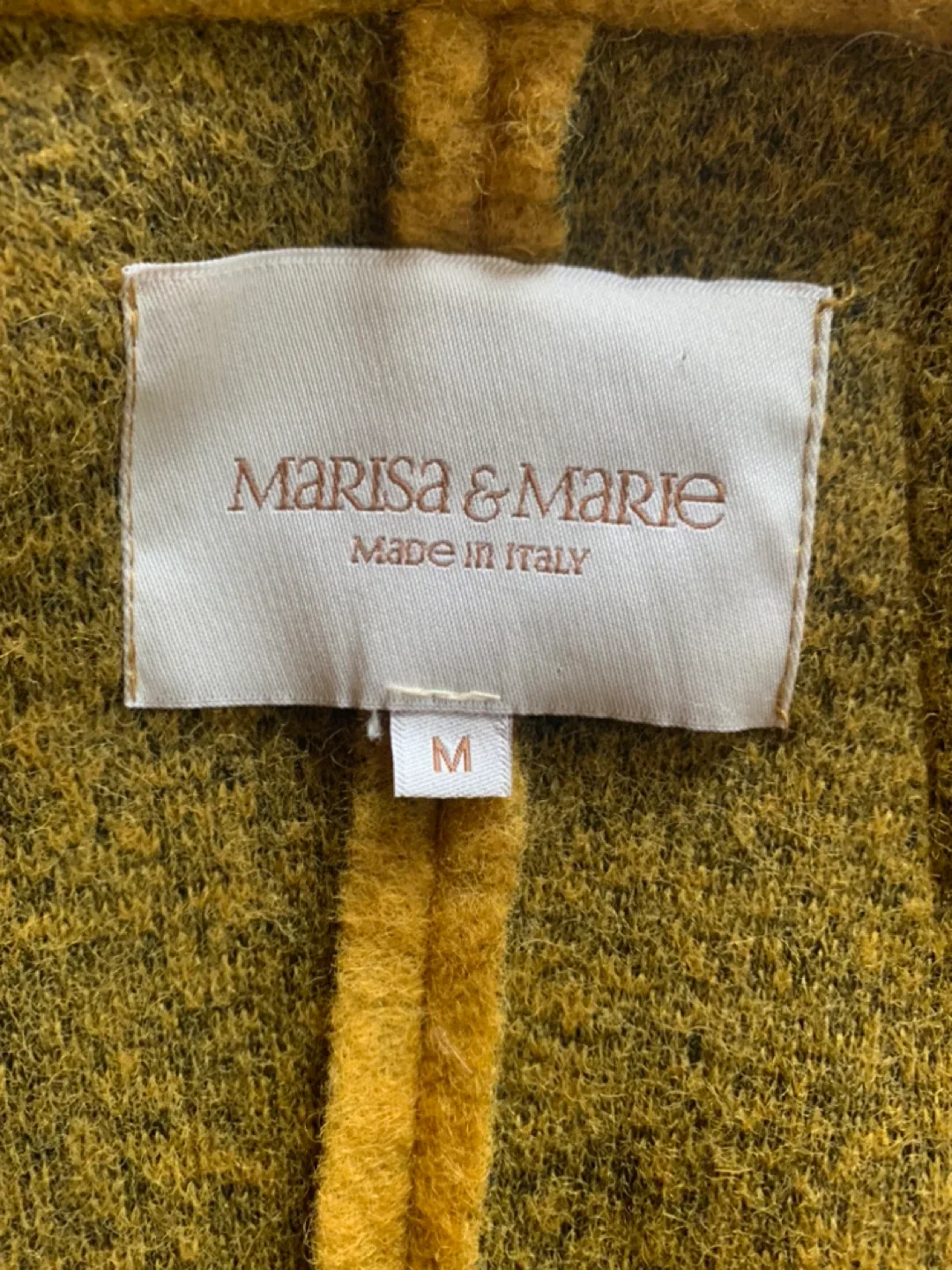 Italian Wool Blend Blazer/Coat  - Mustard Yellow image indicator(8)