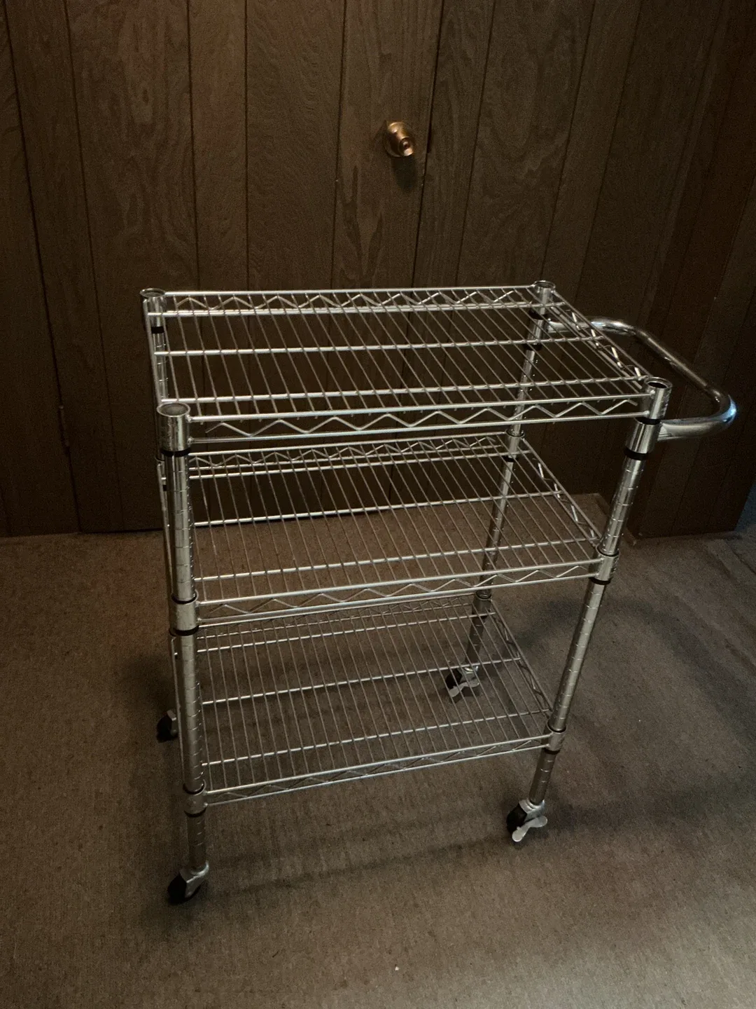 Metal Wire Rolling Cart