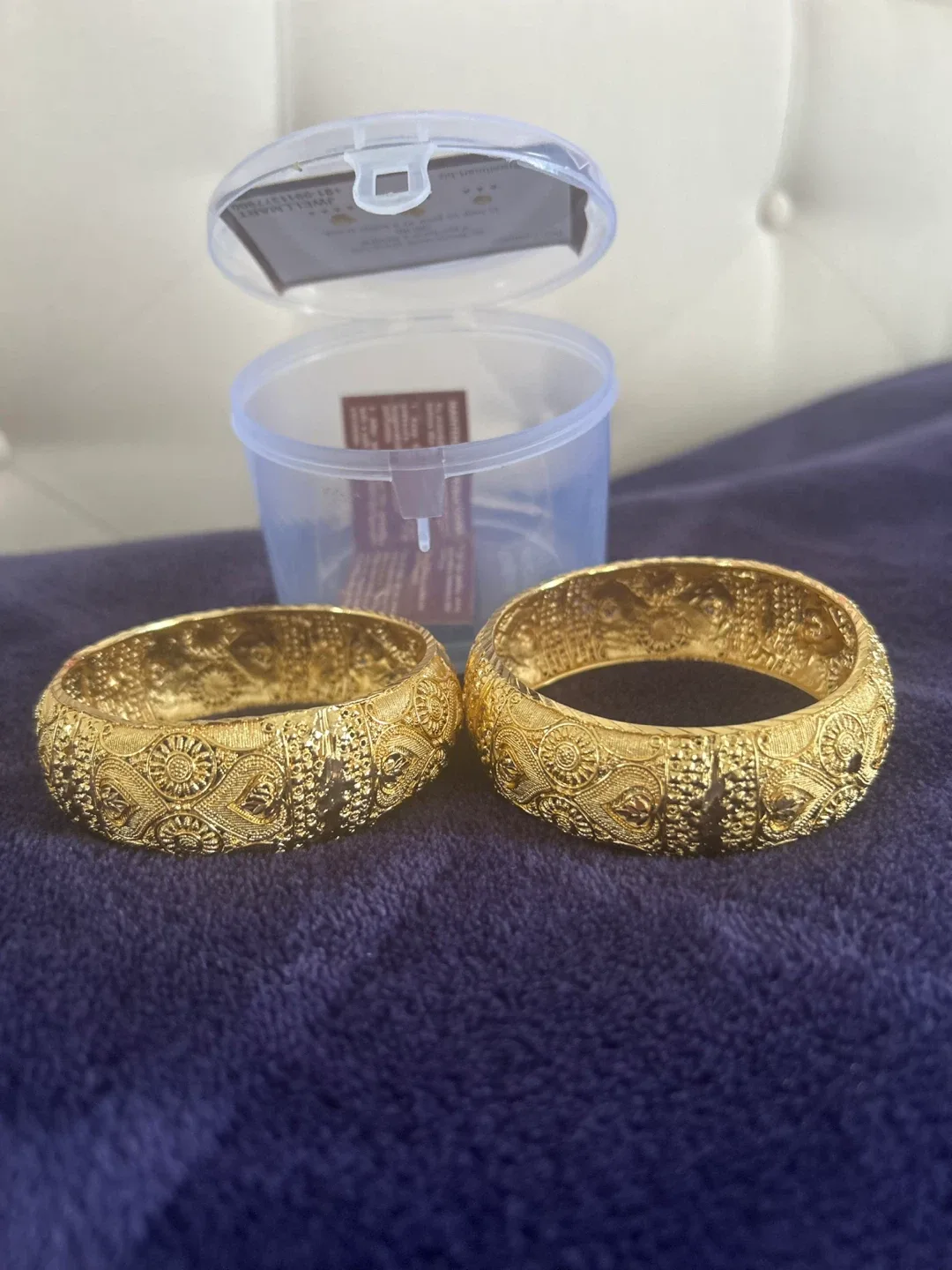 Gold Bangles - Set of Two