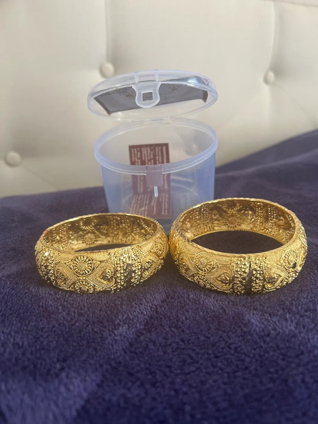 Gold Bangles - Set of Two image indicator(2)