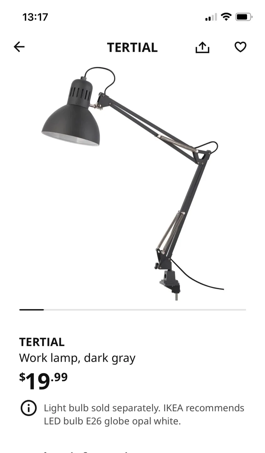 Free bulbs, 2 Ikea Lamps