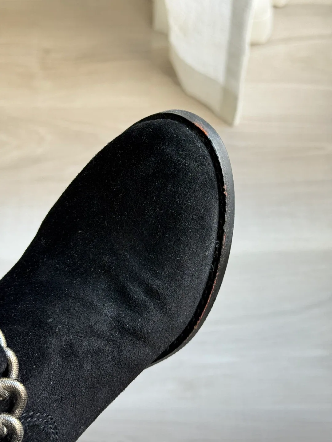 BCBG Black Suede Tall Boots #cleanout image indicator(7)