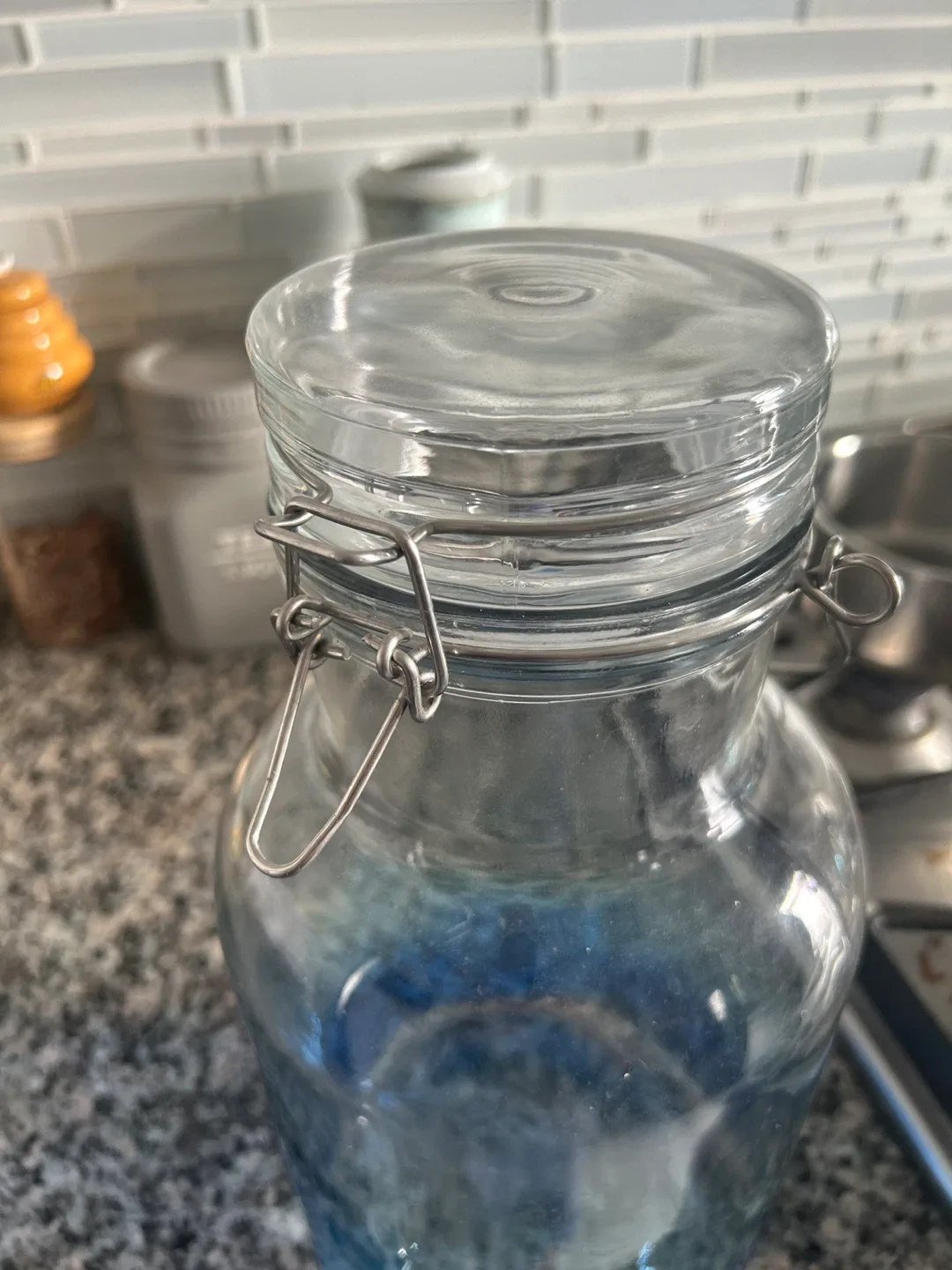 Glass Beverage Dispenser with Spigot #cleanout image indicator(3)