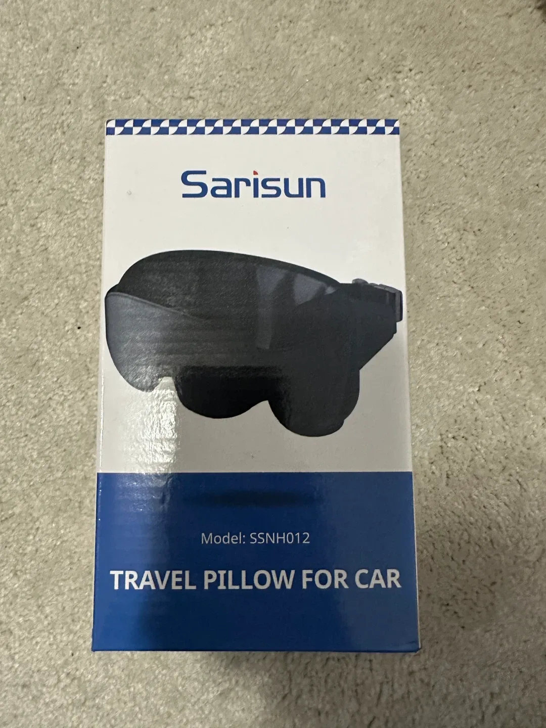 New Sarisun Travel Pillow for Car - Black