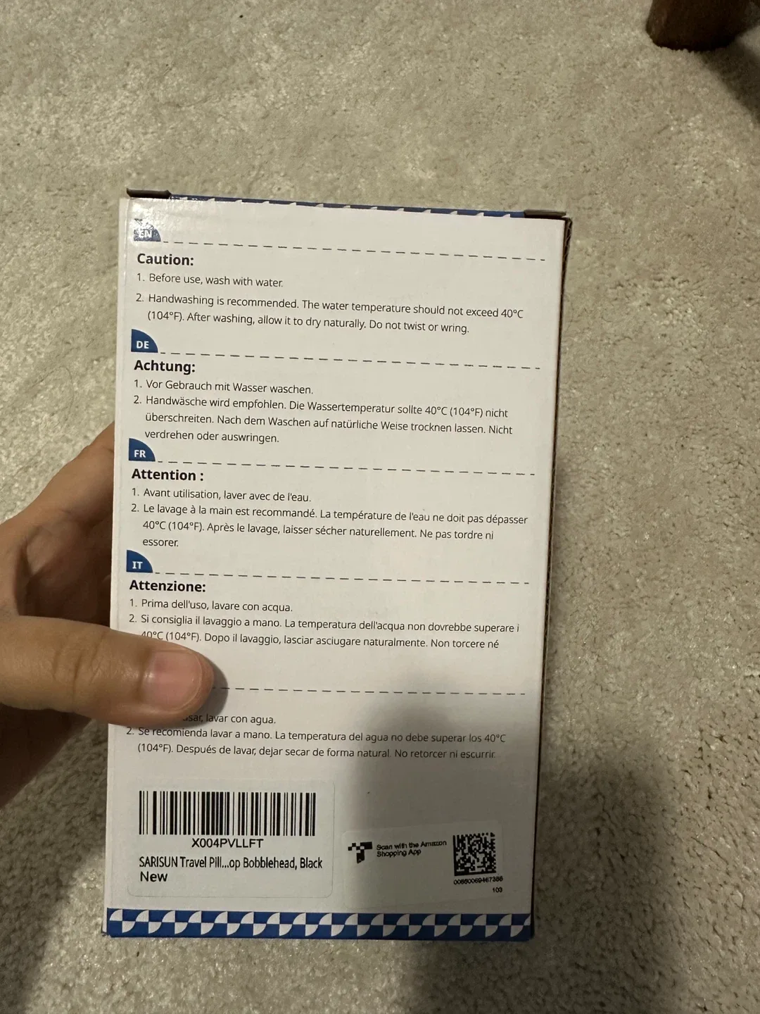 New Sarisun Travel Pillow for Car - Black image indicator(3)